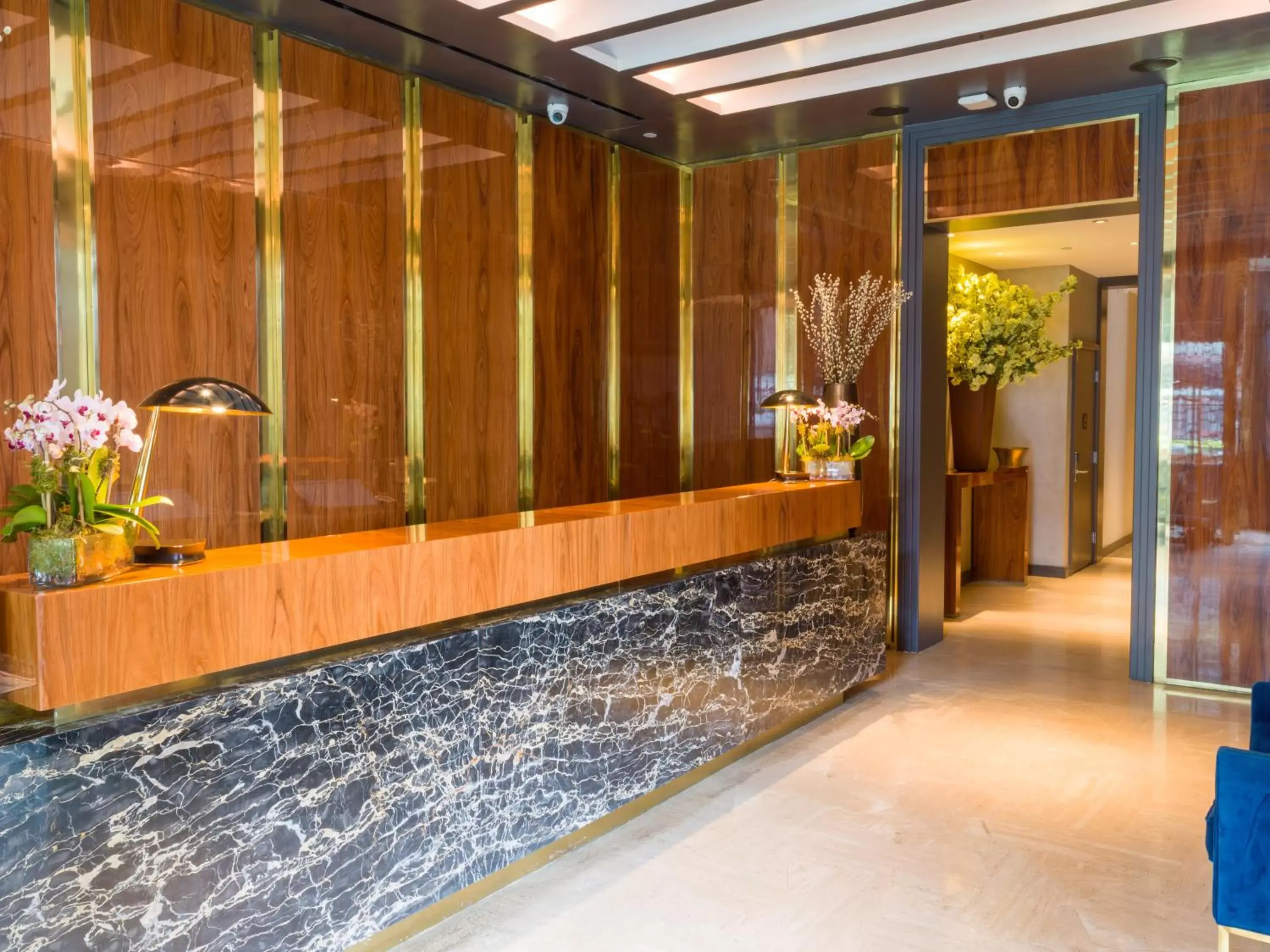 Lobby or reception in 33 Hotel, New York City, Seaport Lobby or reception in 33 Hotel, New York City, Seaport