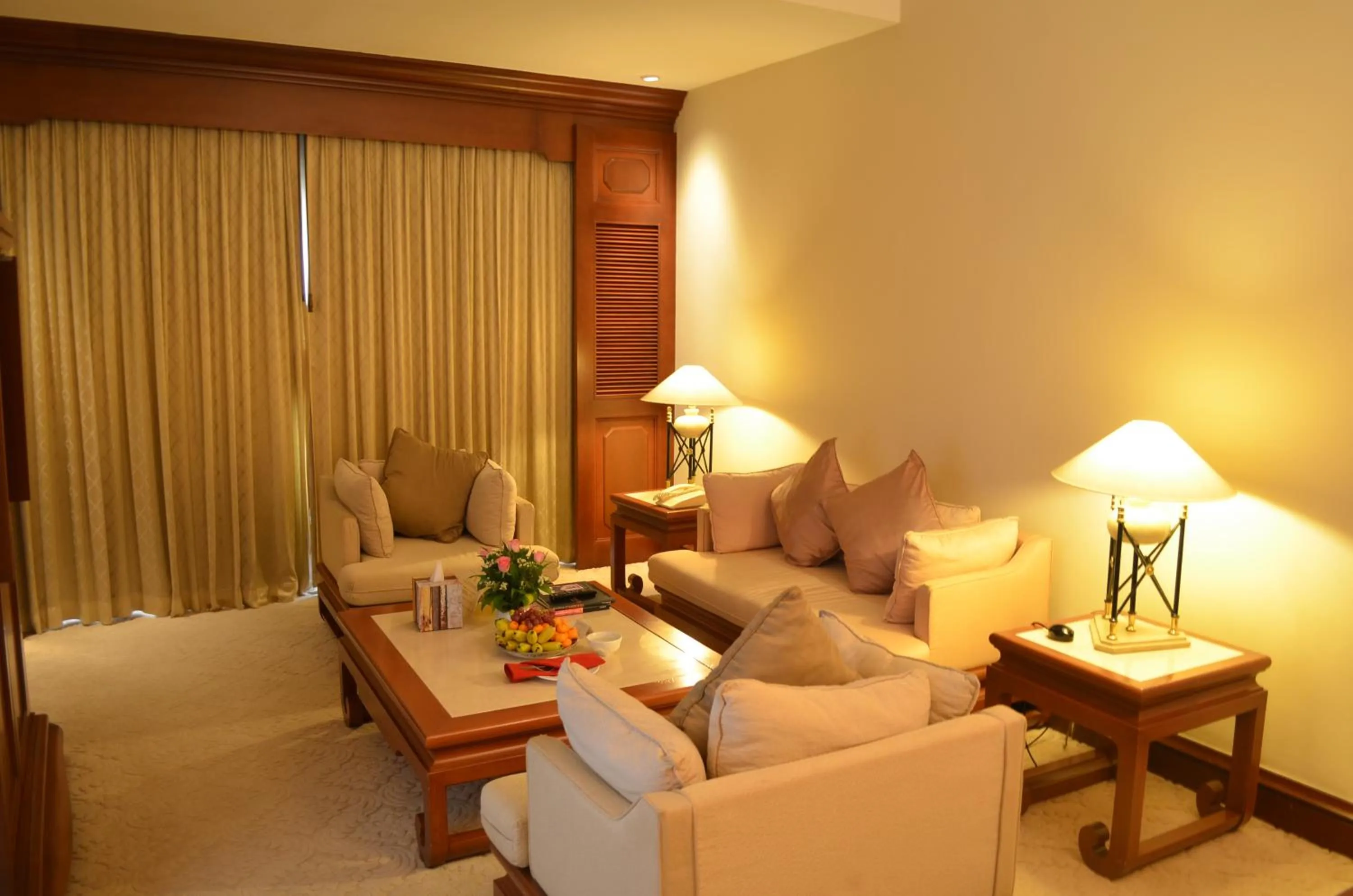 Living room in Hotel Cambodiana