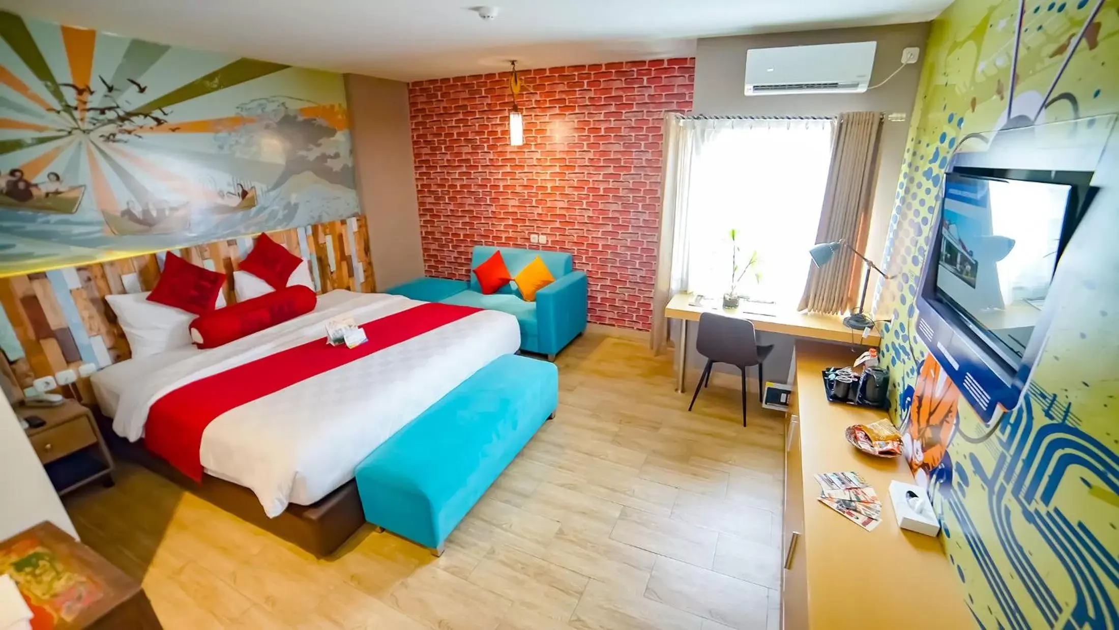 Bed in Meotel Purwokerto