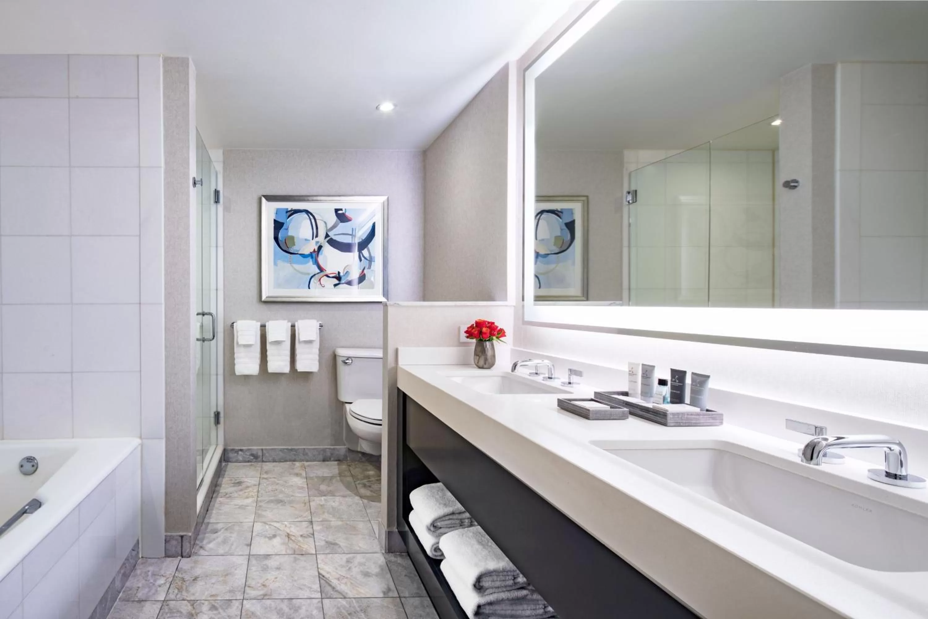 Bathroom in JW Marriott Essex House New York