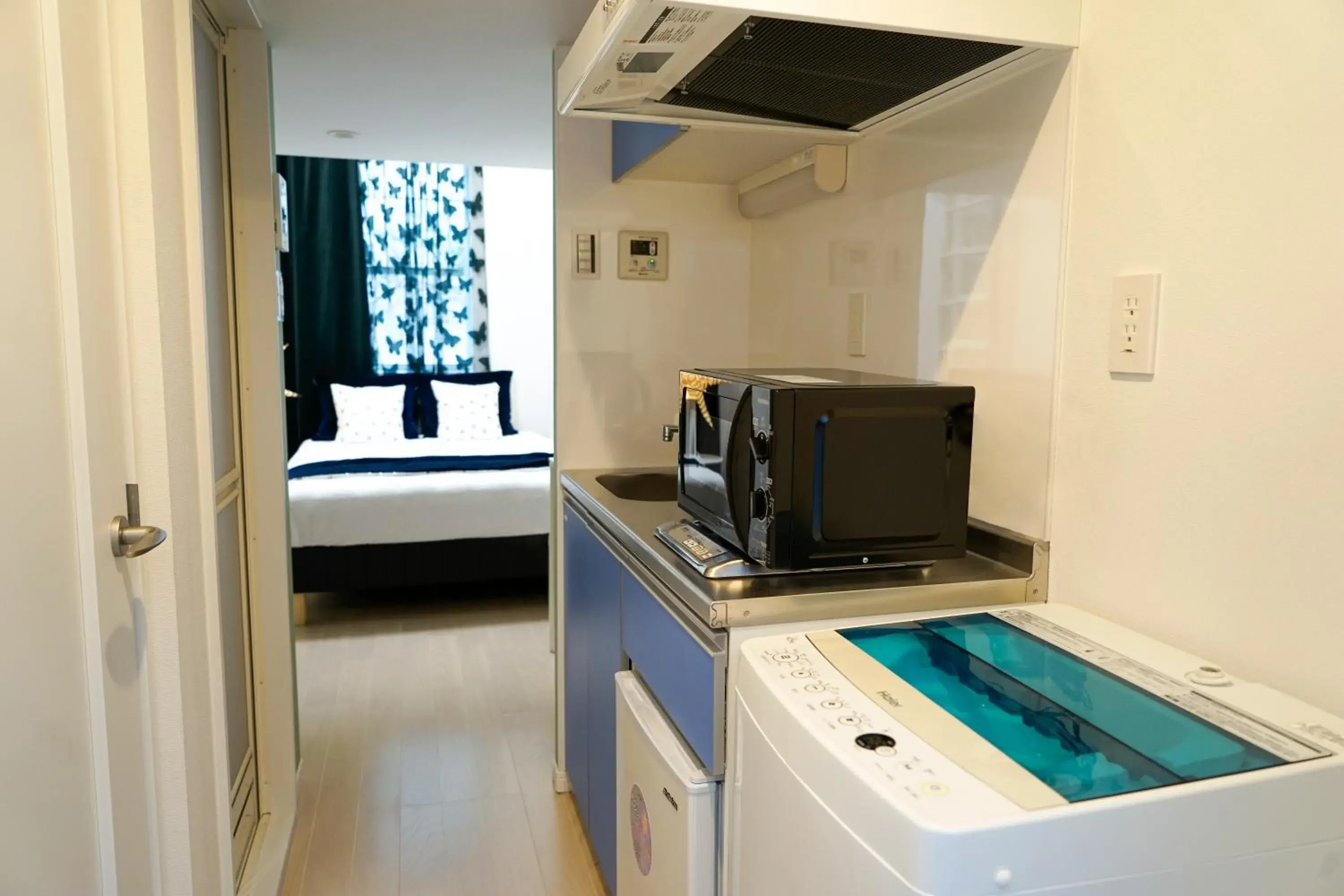 Decorative detail, Bed in Blue Empire Hotel Decorative detail, Bed in Blue Empire Hotel