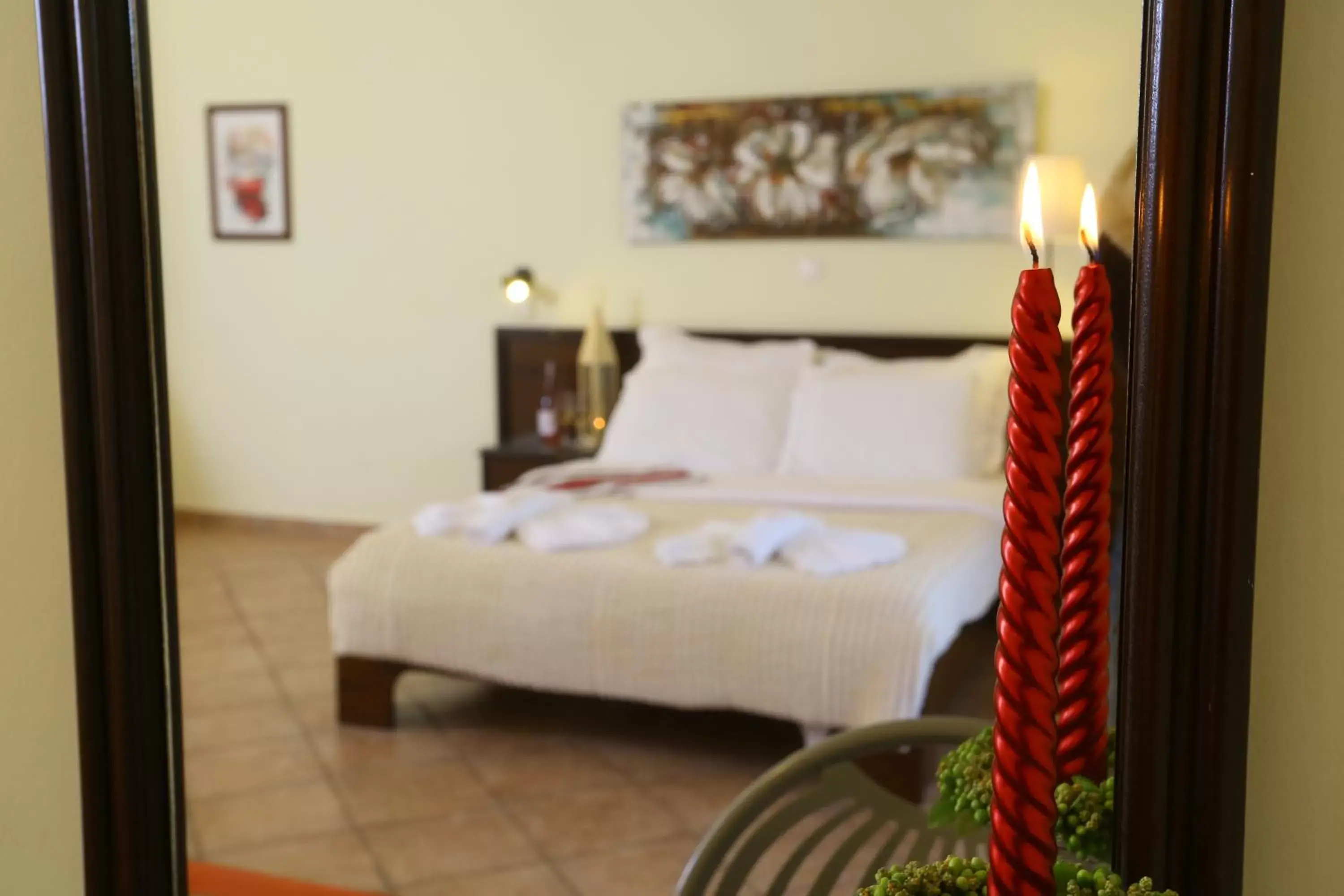 Decorative detail, Bed in Hotel Aeollos