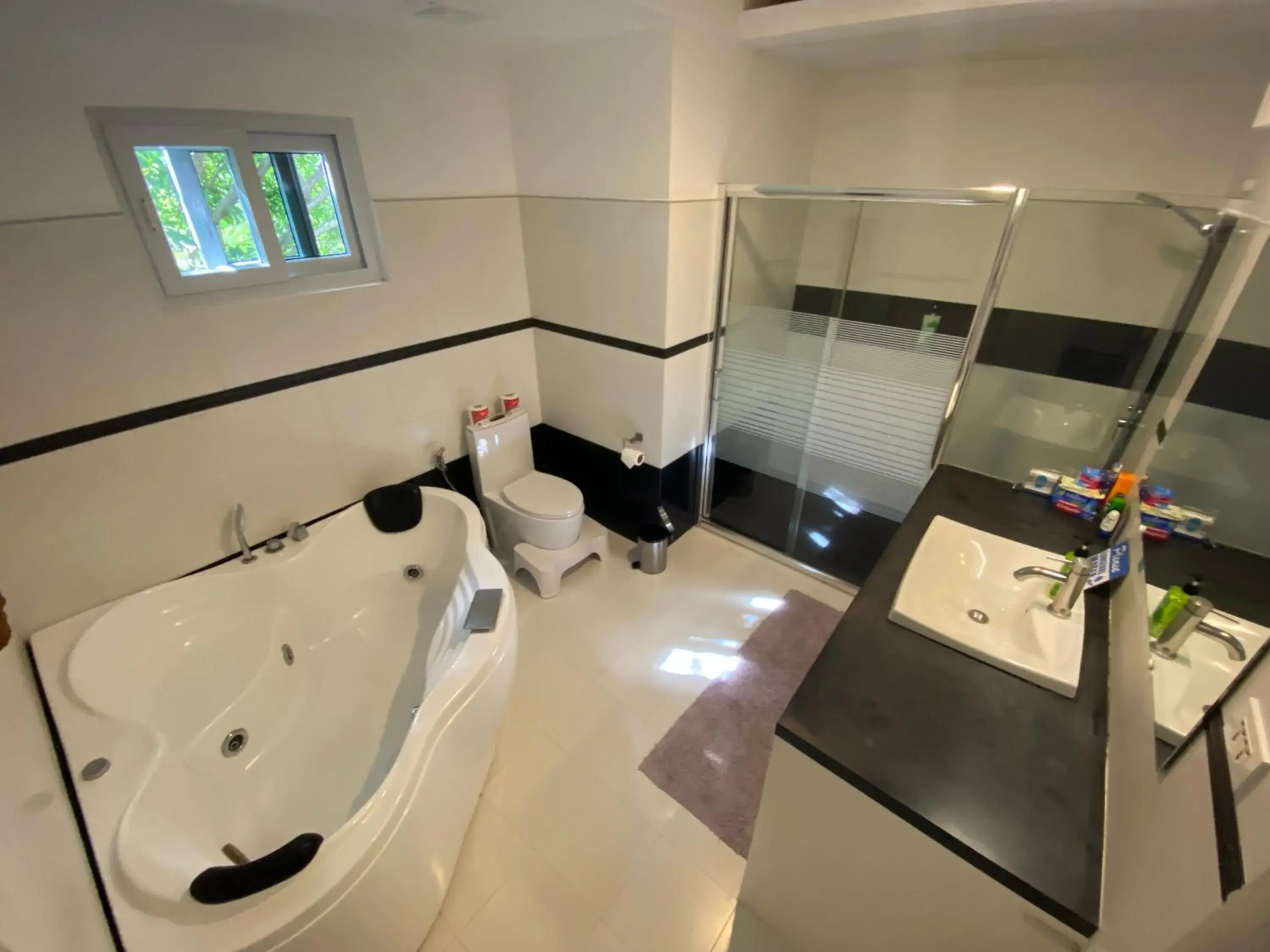 Bathroom in Lalaguna Villas Luxury Dive Resort and Spa