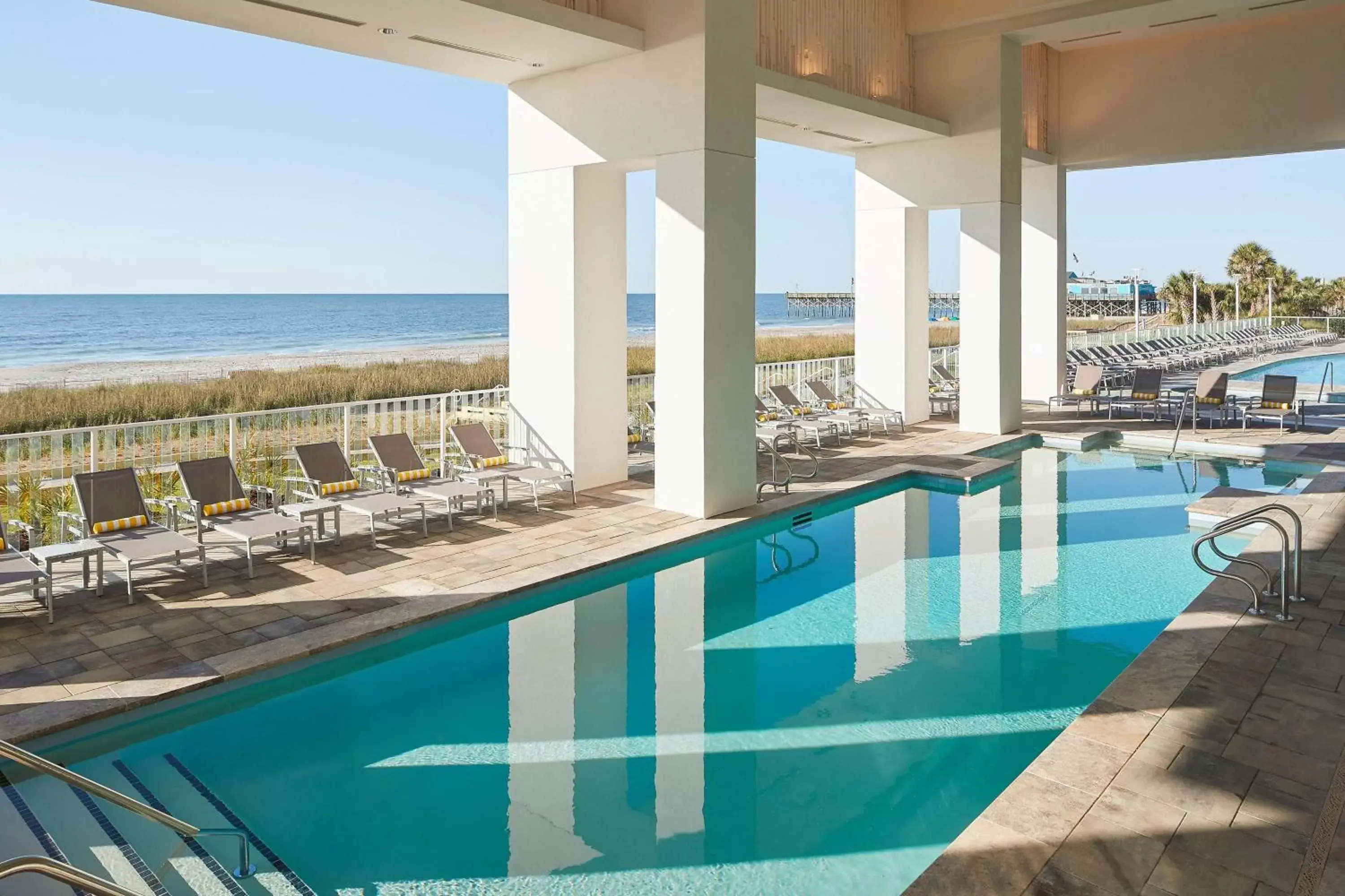 Pool view in Hilton Grand Vacations Club Ocean Enclave Myrtle Beach Pool view in Hilton Grand Vacations Club Ocean Enclave Myrtle Beach