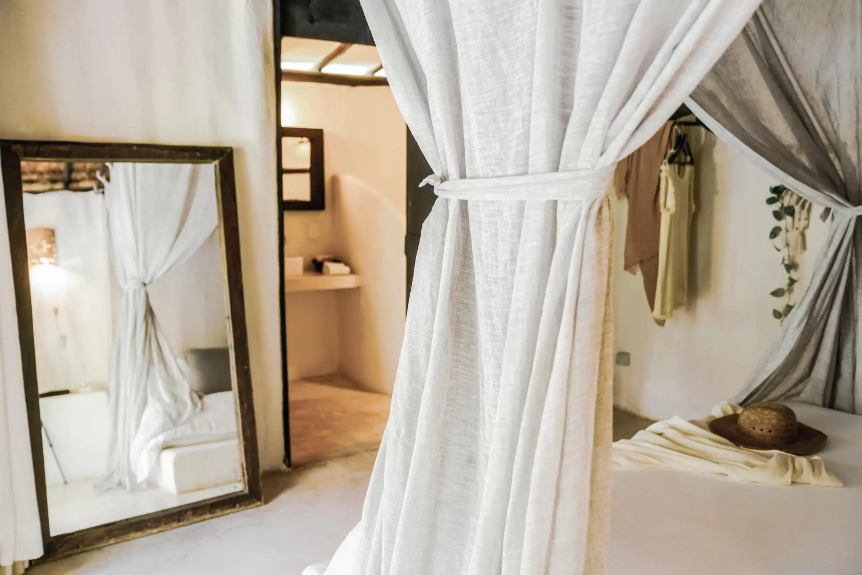 Bed, Bathroom in Coco Tulum Zen Zone Hotel