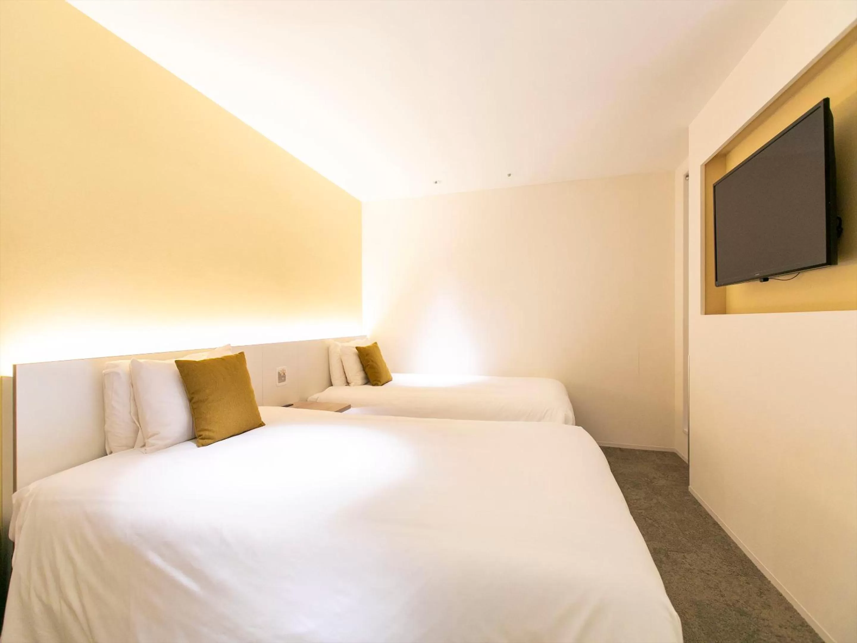 Bed in Tenza Hotel & SKYSPA at Sapporo Central