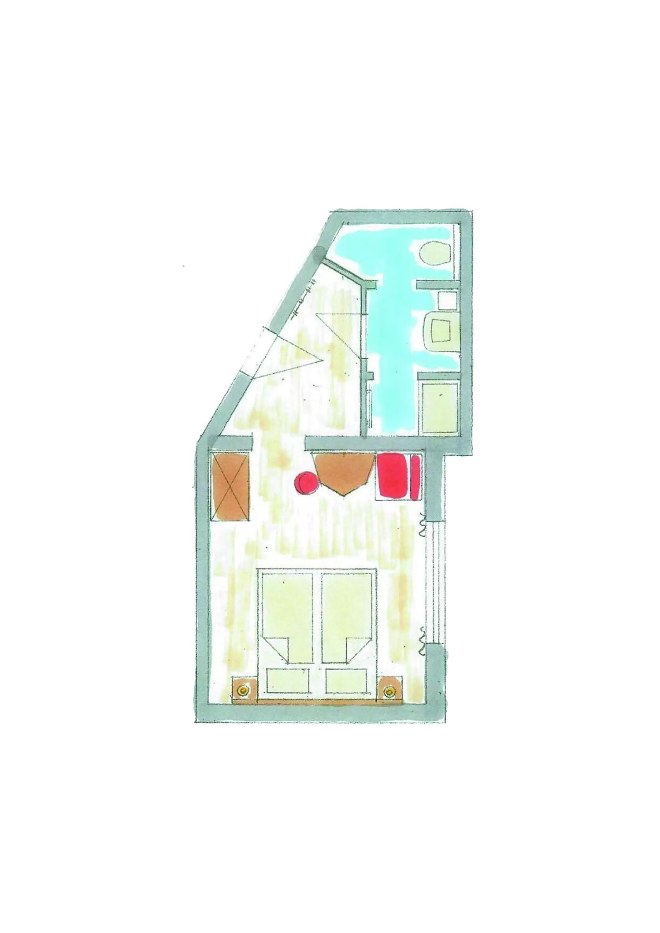 Floor plan in Gasthof Schroll
