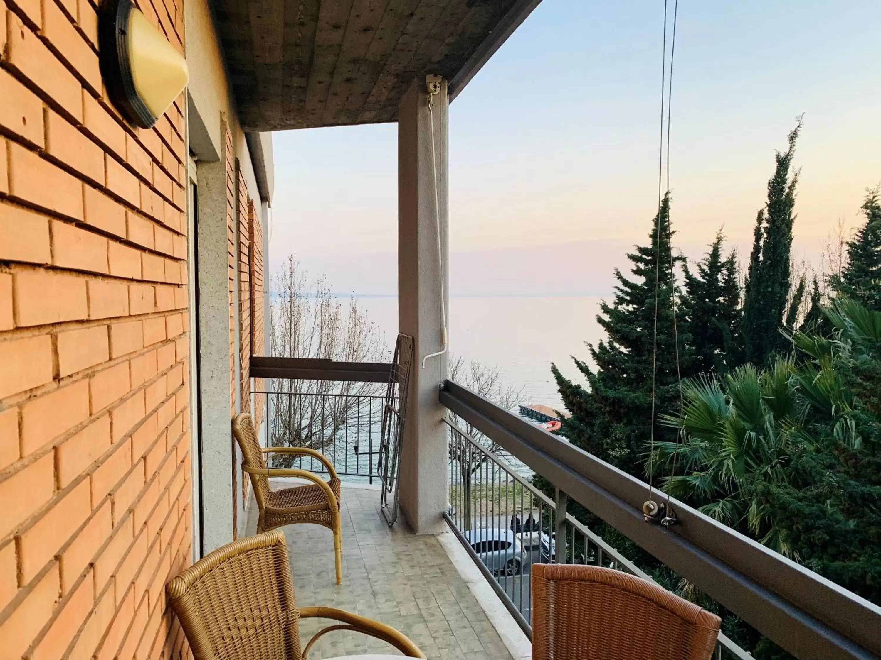 Balcony/Terrace in Front Lake Apartment Bardolino