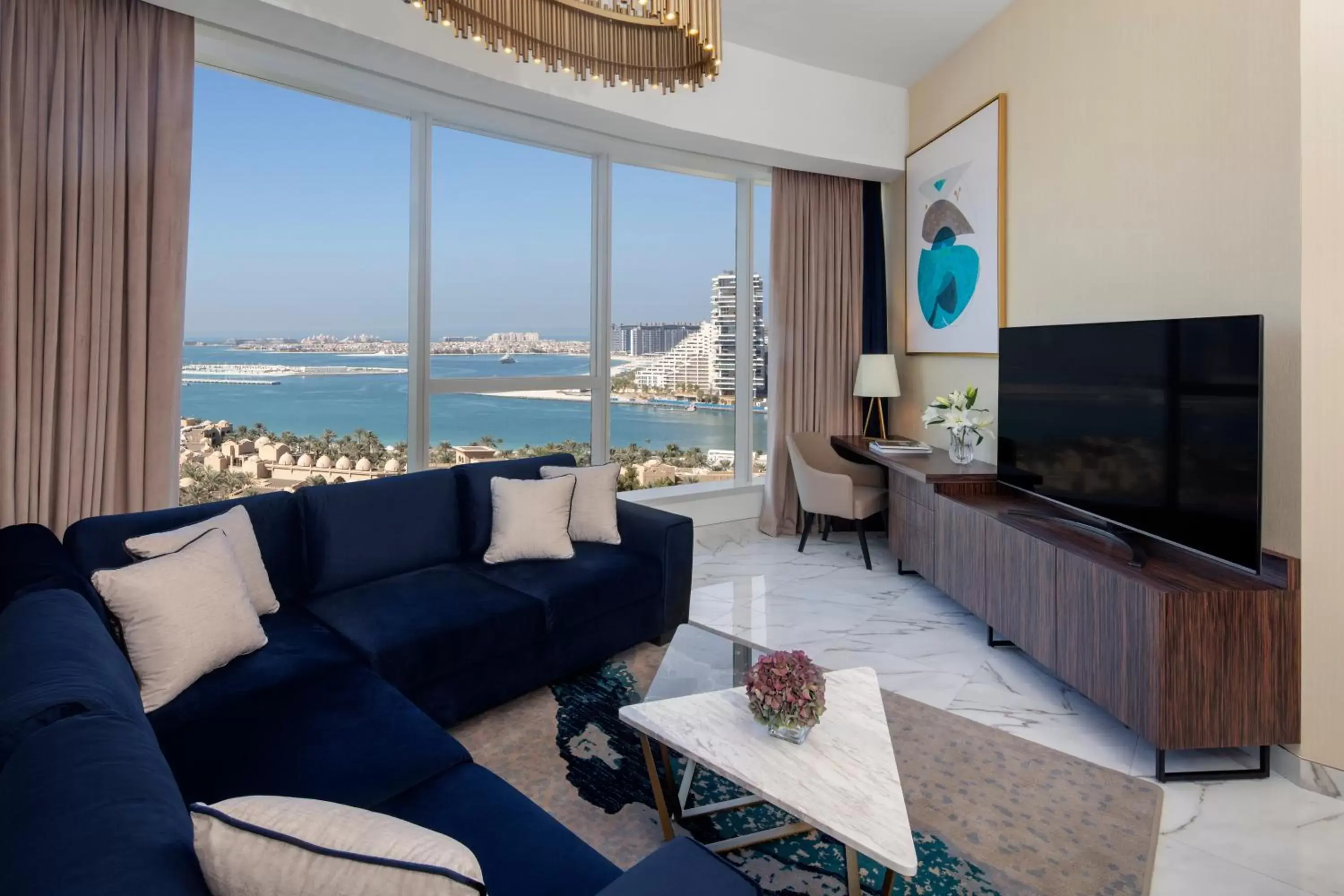 TV and multimedia, Seating Area in Avani Plus Palm View Dubai Hotel & Suites