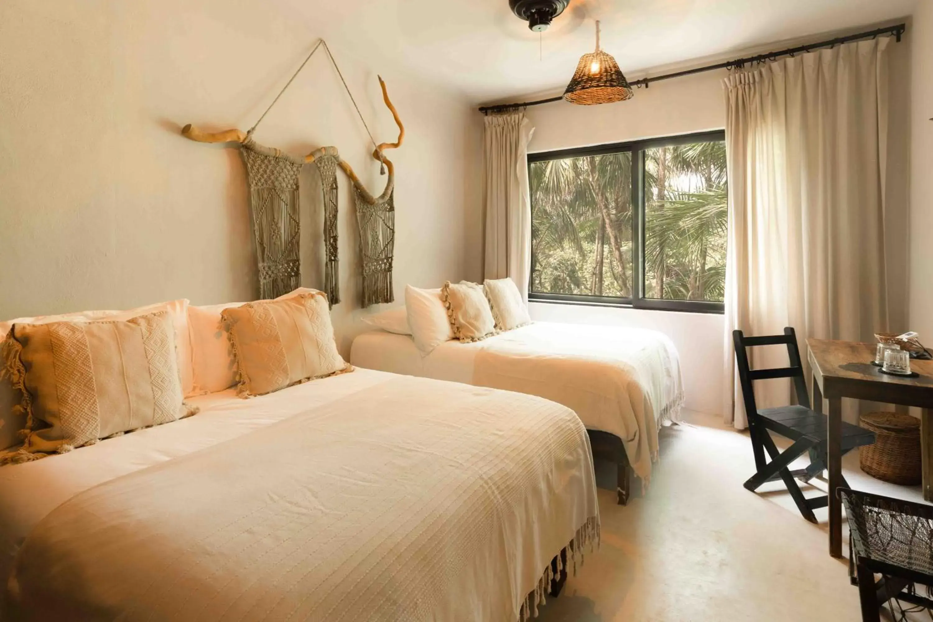 Photo of the whole room, Bed in NEST Tulum