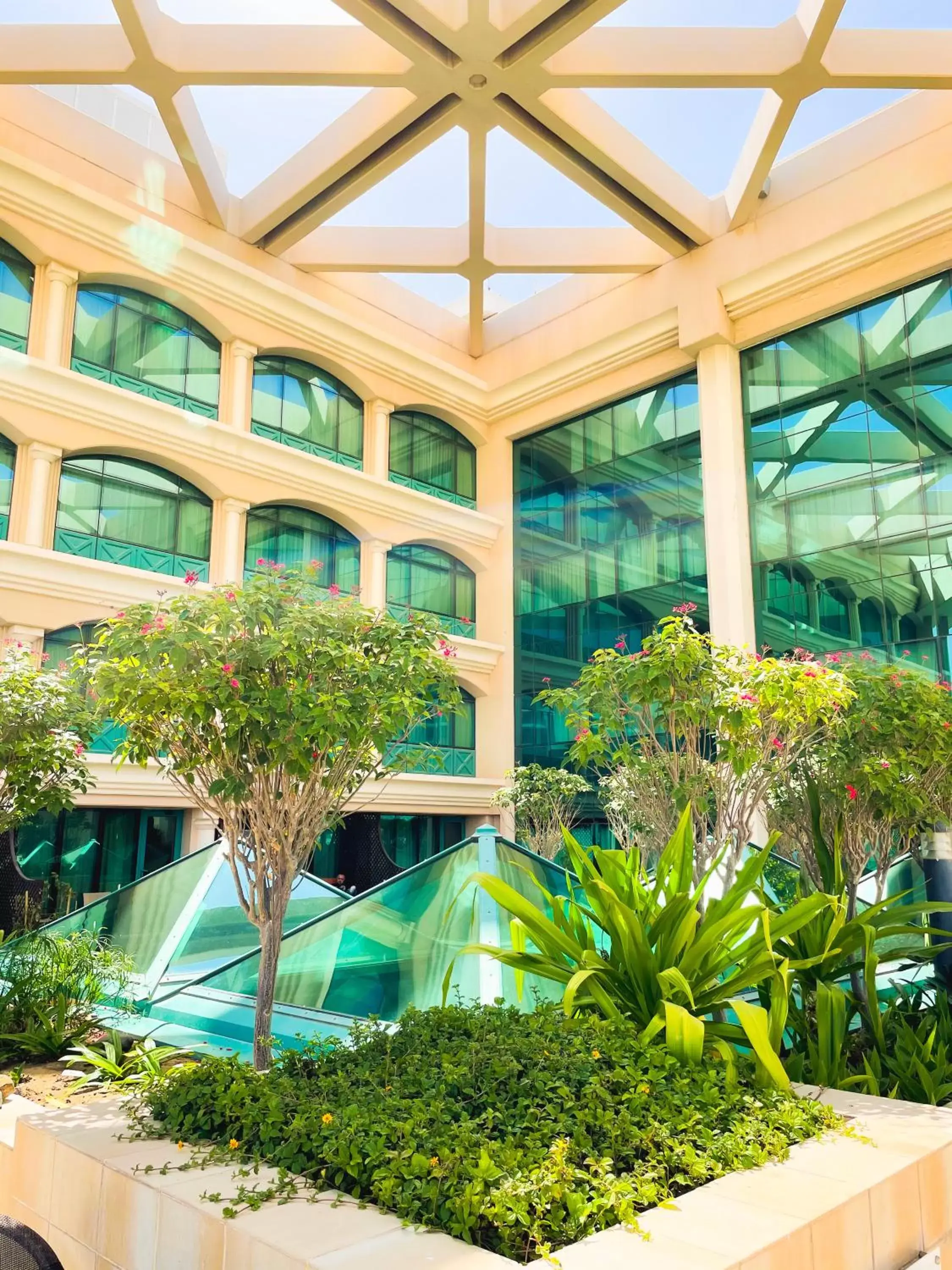 Garden view in Mövenpick Grand Al Bustan Garden view in Mövenpick Grand Al Bustan