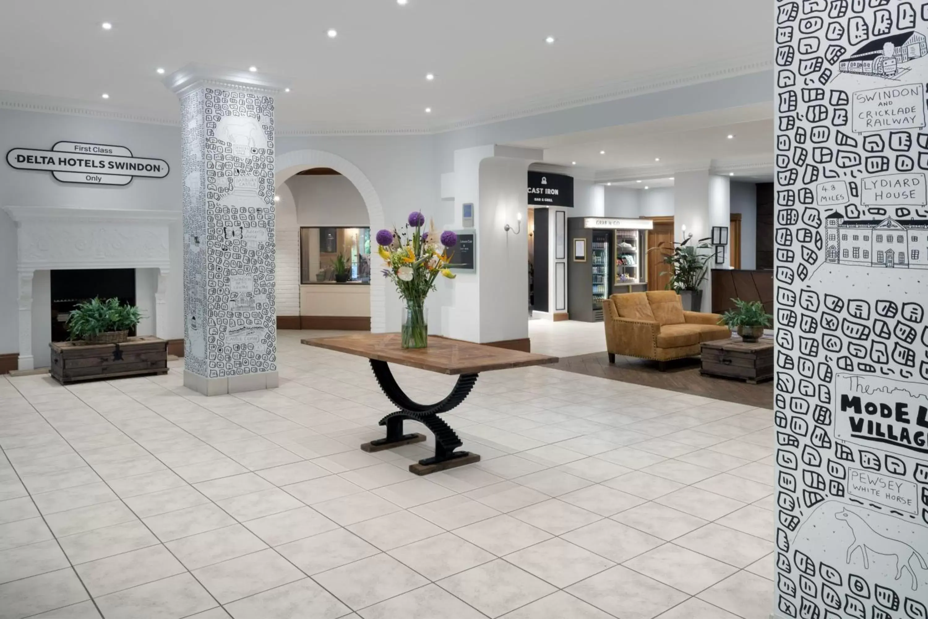 Lobby or reception, Lobby/Reception in Delta Hotels by Marriott Swindon