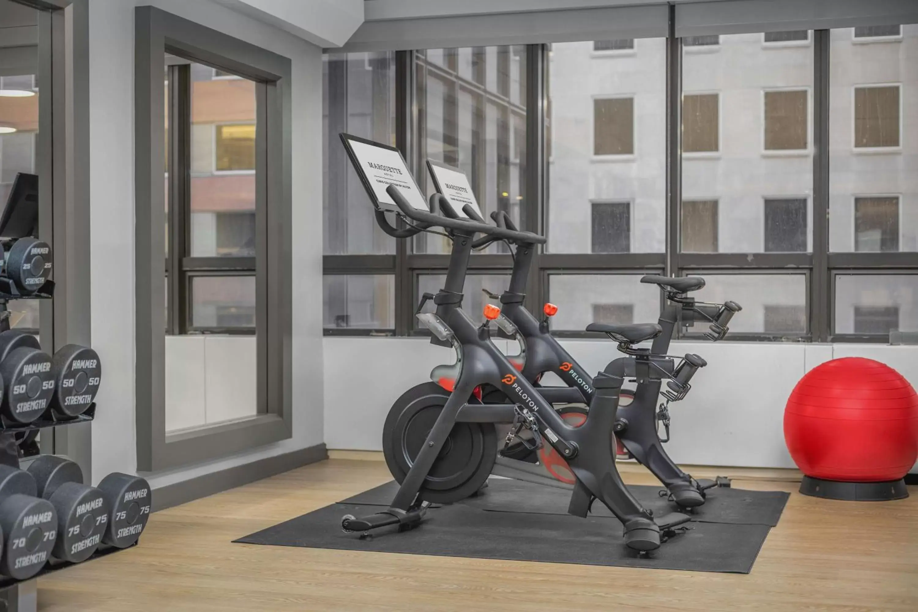 Fitness centre/facilities in The Marquette Hotel, Curio Collection by Hilton Fitness centre/facilities in The Marquette Hotel, Curio Collection by Hilton