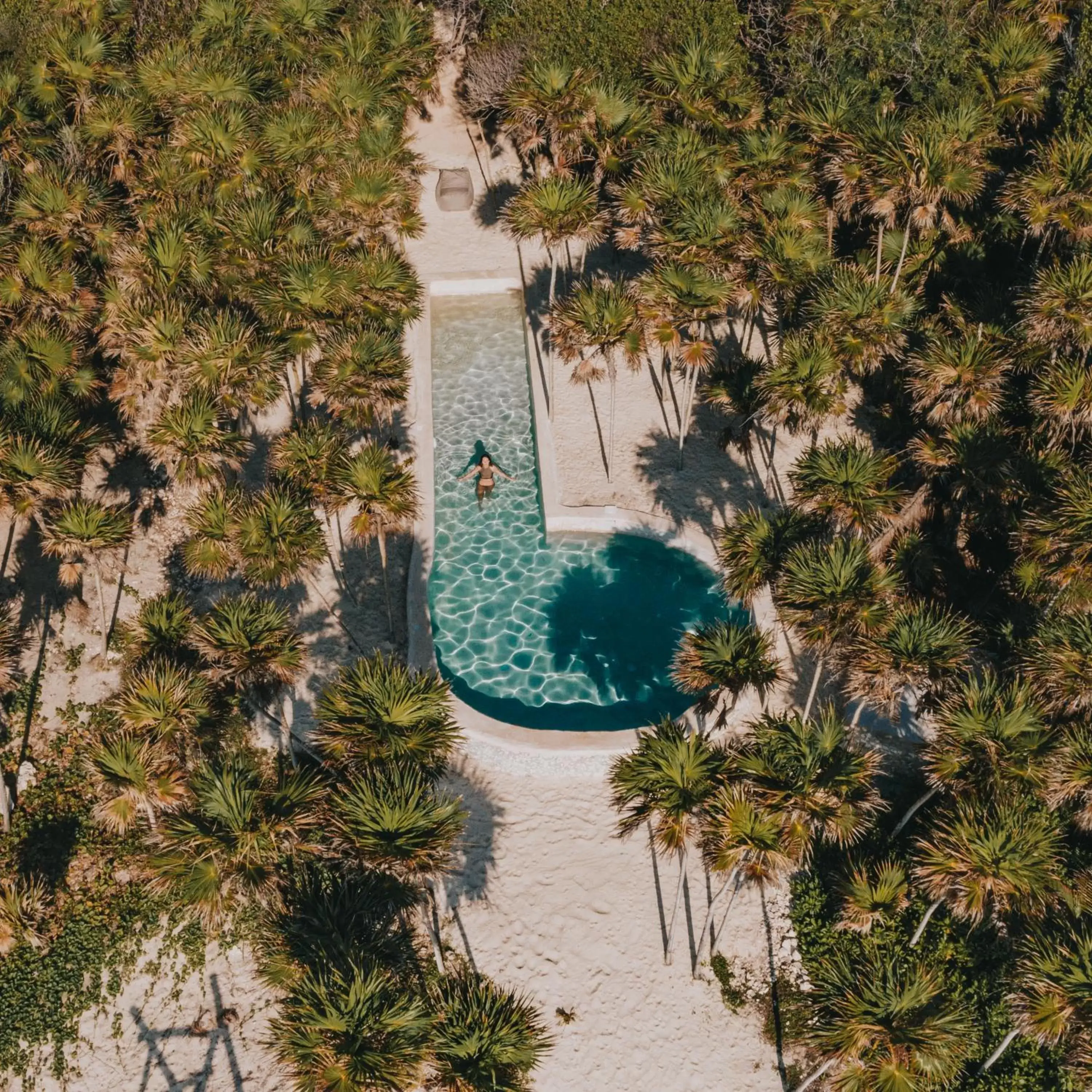 Swimming pool, Bird's-eye View in Papaya Playa Project
