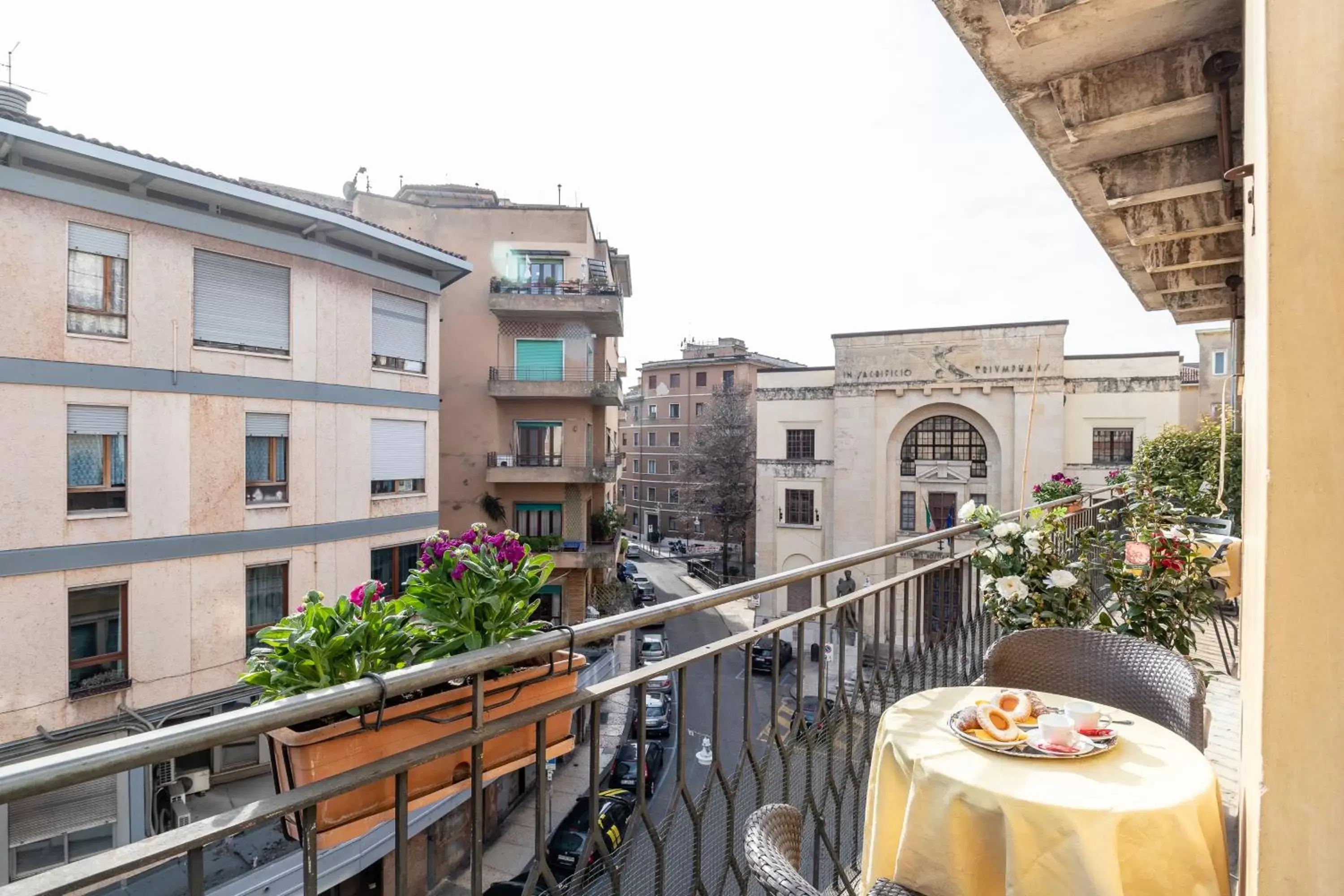 City view, Balcony/Terrace in B&B Accademia