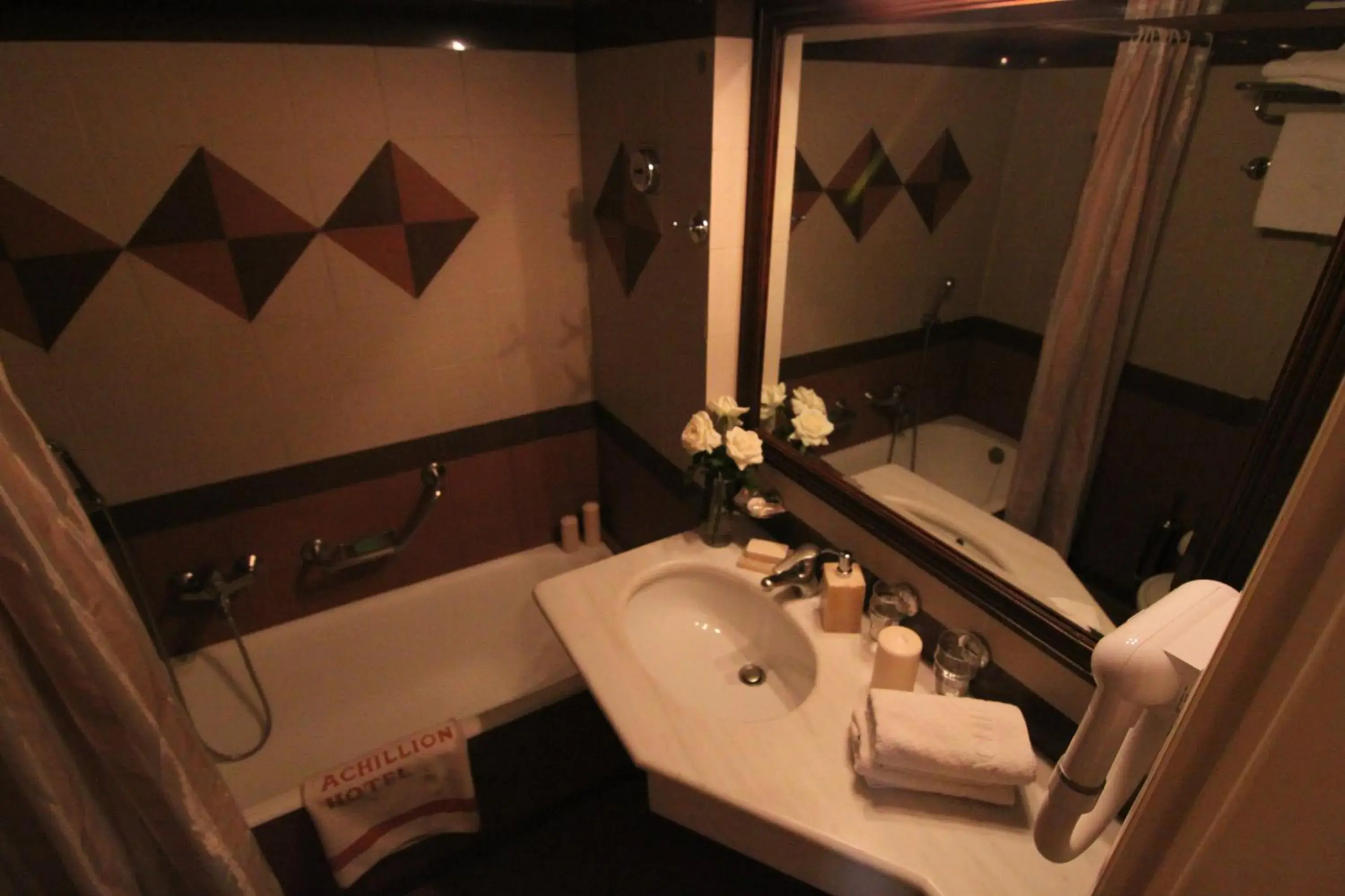Bathroom in Achillion Hotel