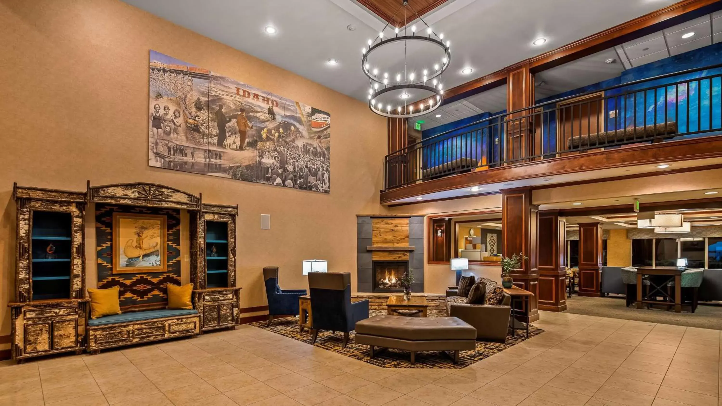 Lobby or reception, Lobby/Reception in Best Western Plus Ponderay Mountain Lodge Sandpoint