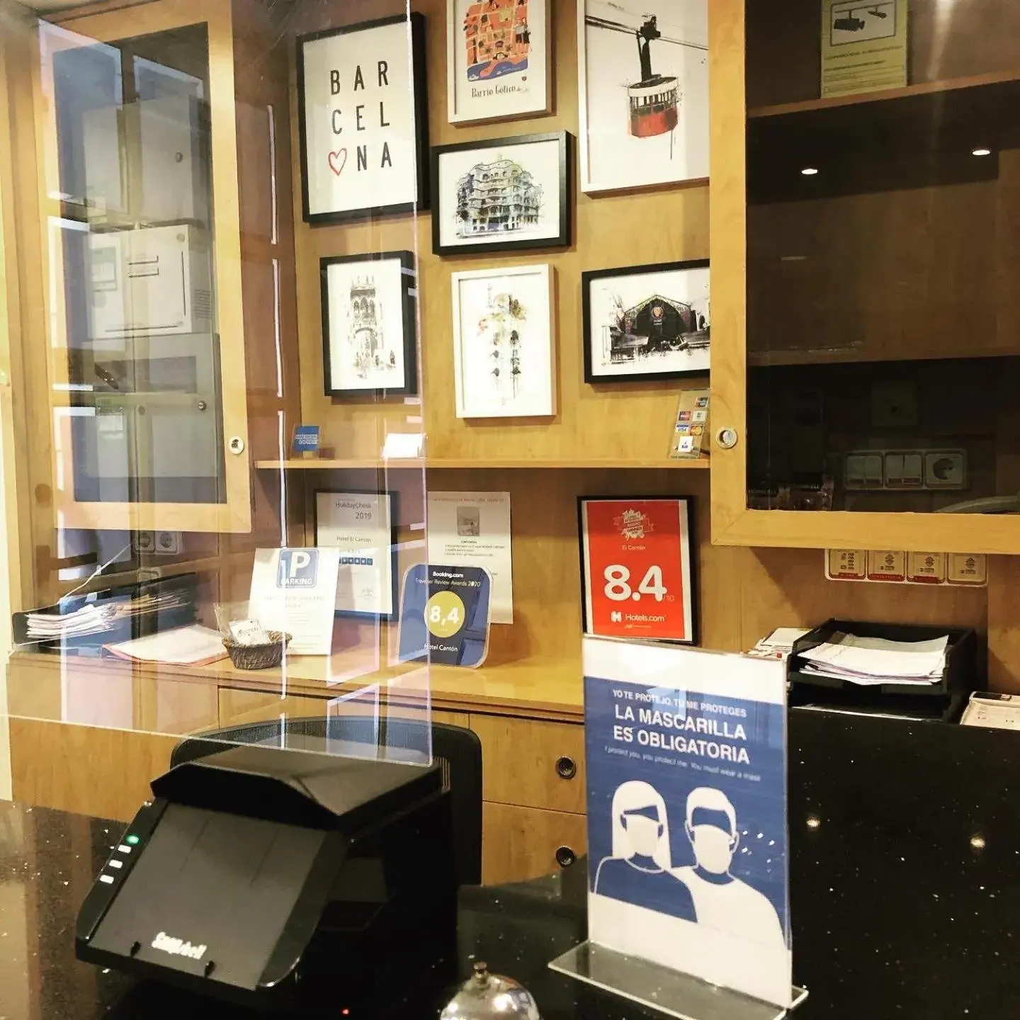 Lobby or reception in Hotel Cantón Lobby or reception in Hotel Cantón