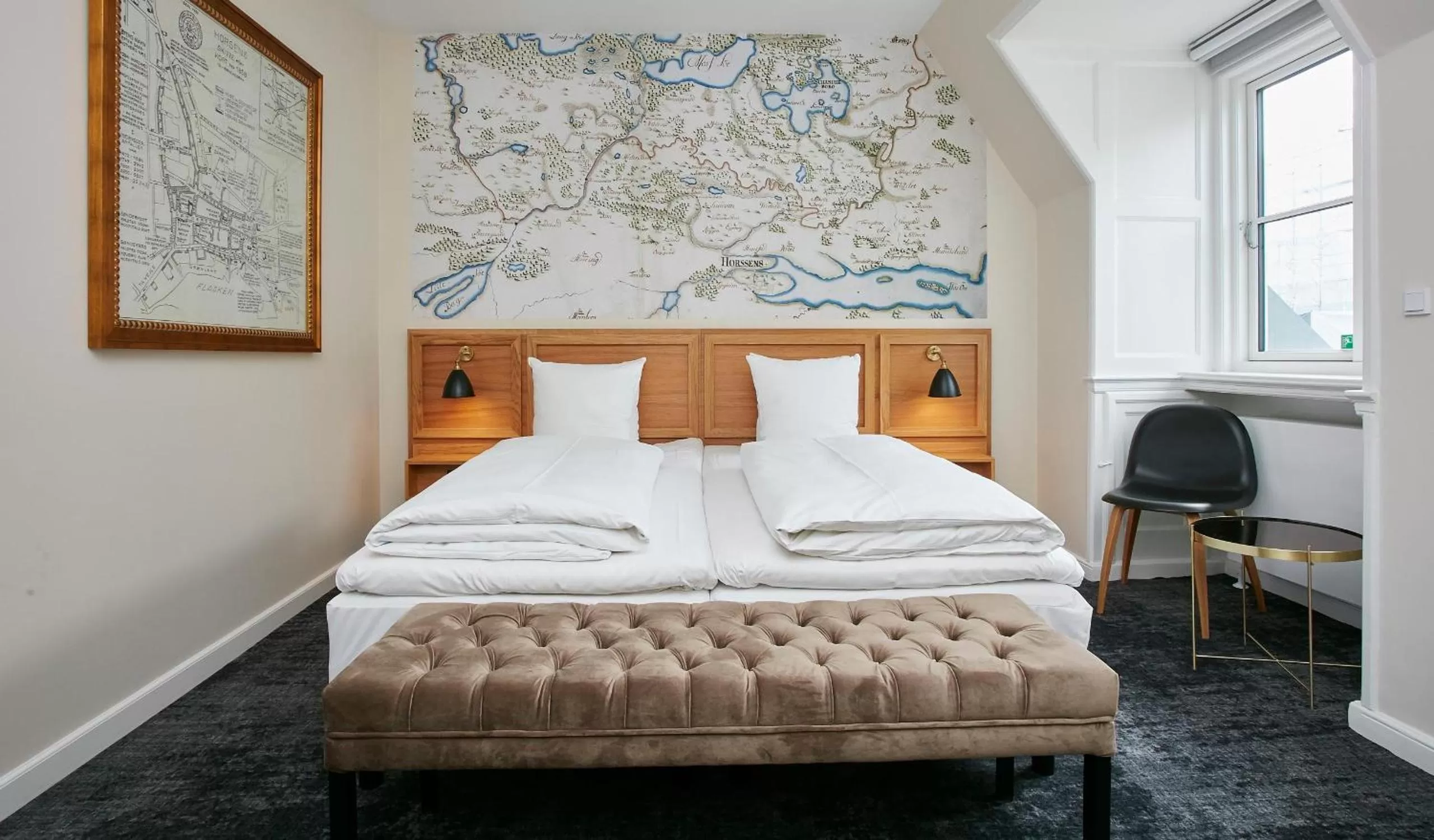 Bed in Jørgensens Hotel