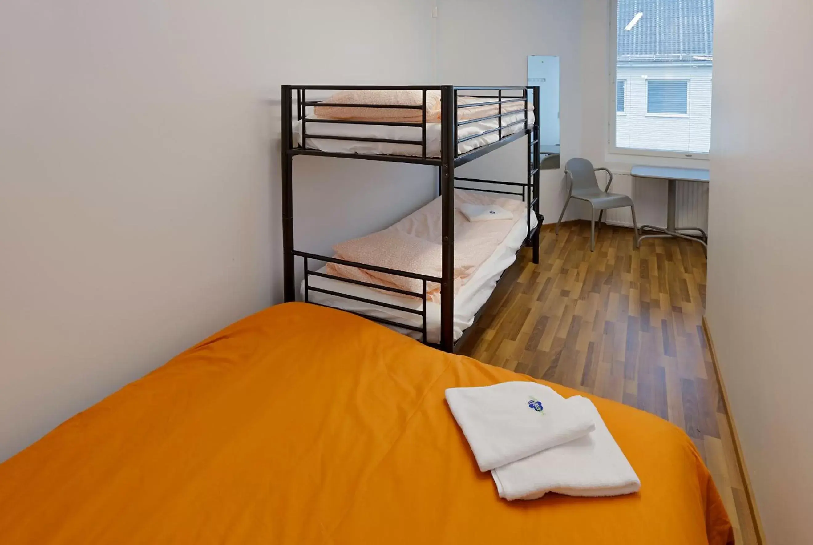 Bed, Bunk Bed in CheapSleep Hostel Helsinki