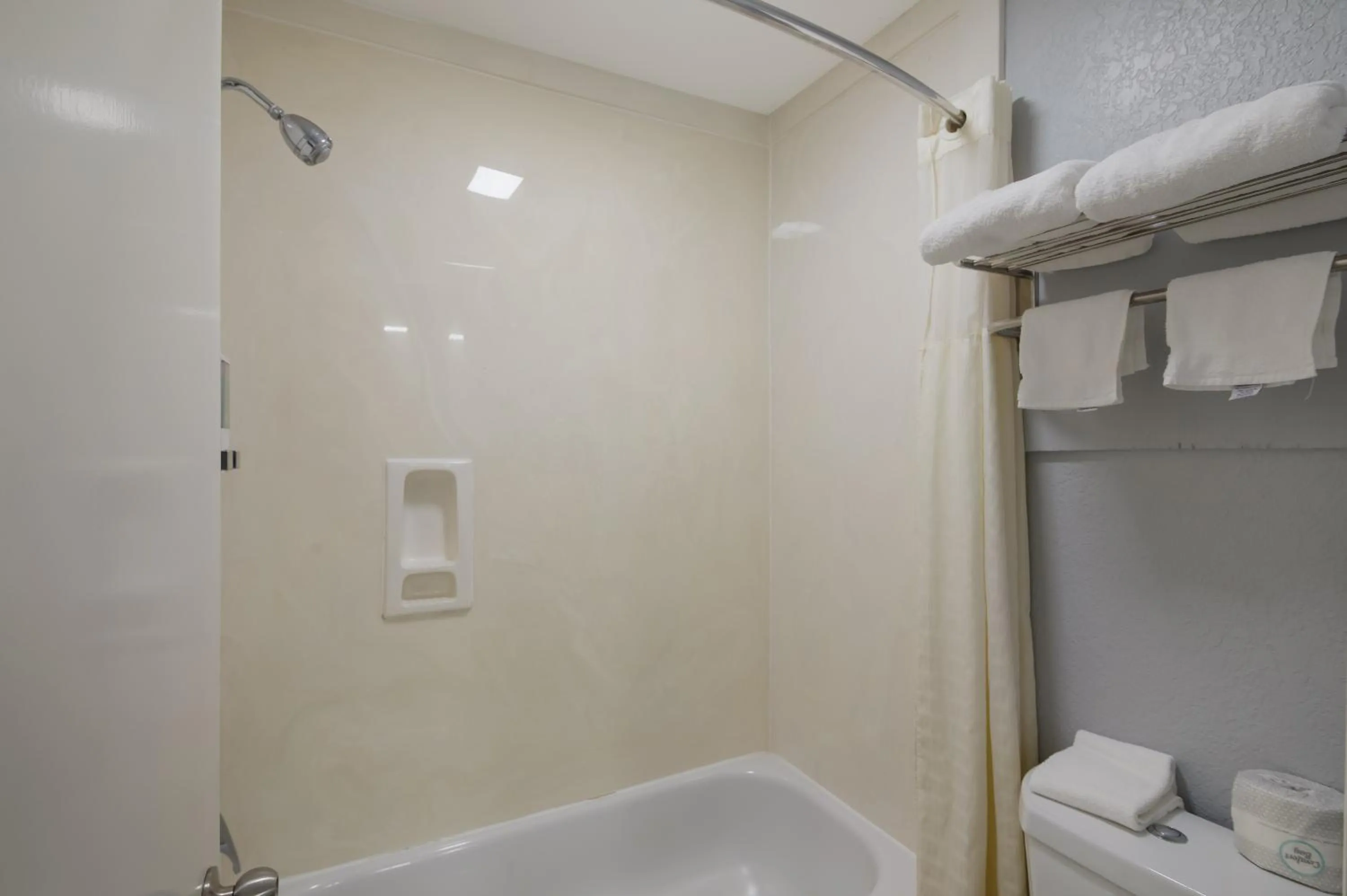 Shower in Americas Best Value Inn Buda