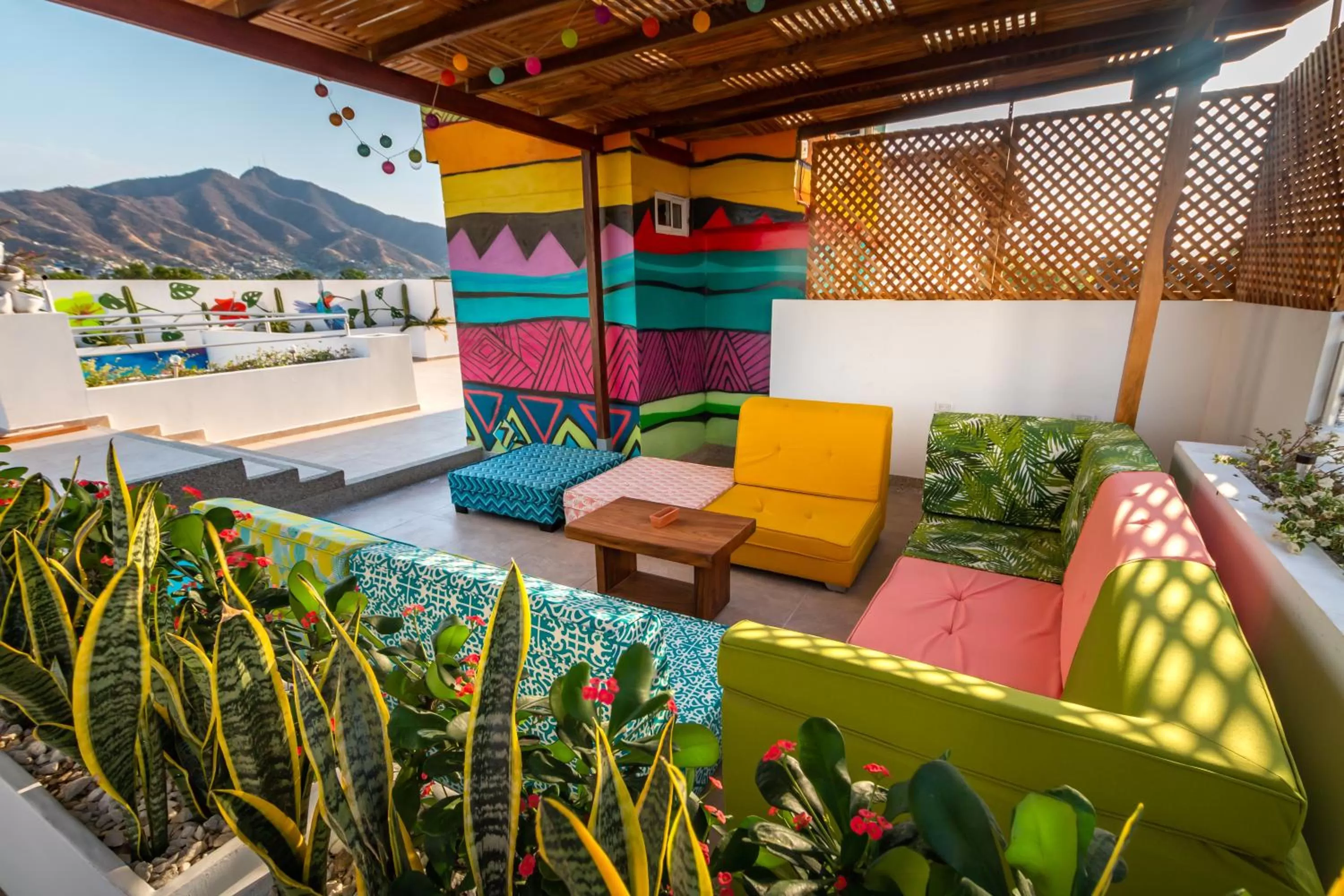 Balcony/Terrace in Hotel Boutique Casa chunuu Santa Marta