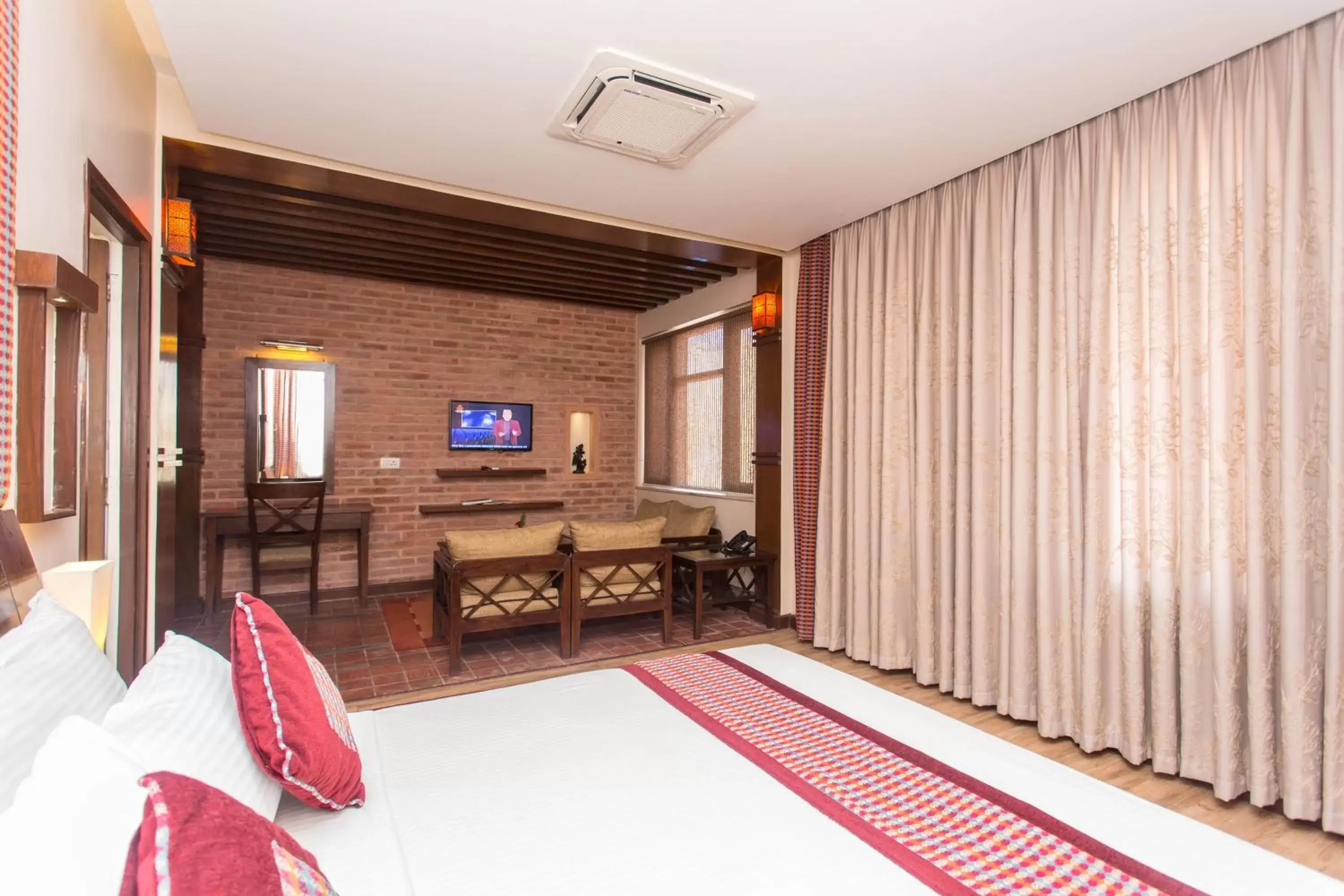 Photo of the whole room, TV/Entertainment Center in Hotel Marshyangdi