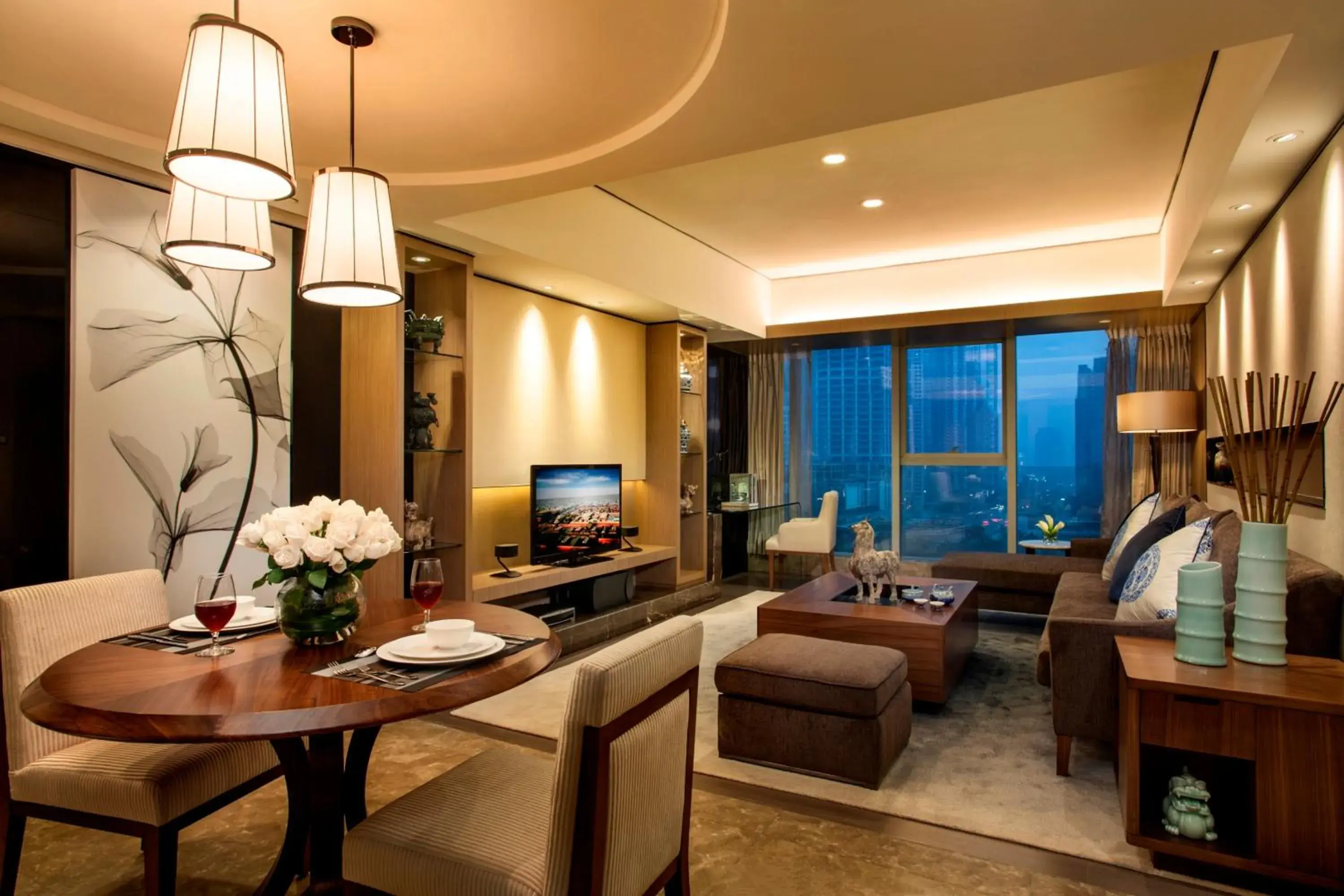 Seating Area in Ascott IFC Guangzhou Residence