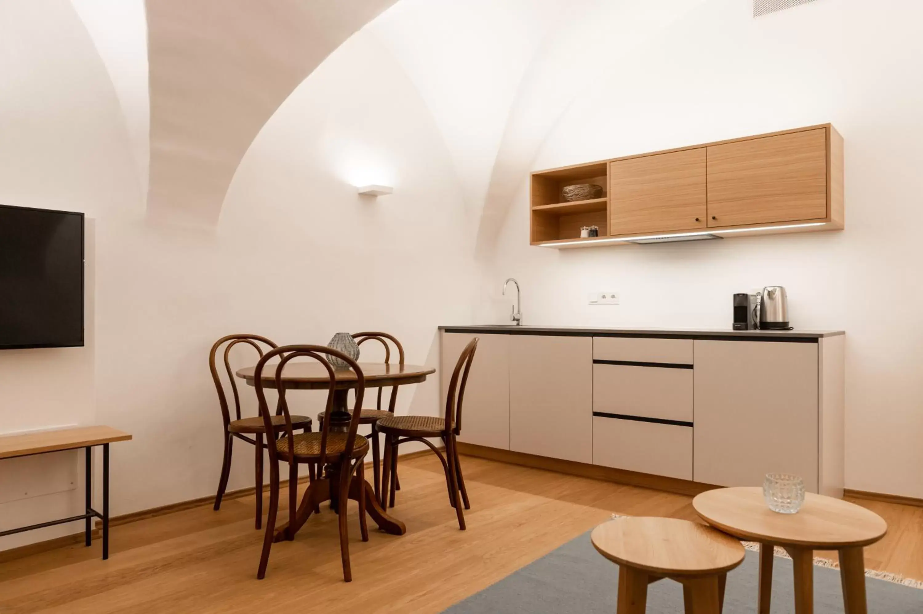 Kitchen or kitchenette, Dining Area in Kuntino Suites