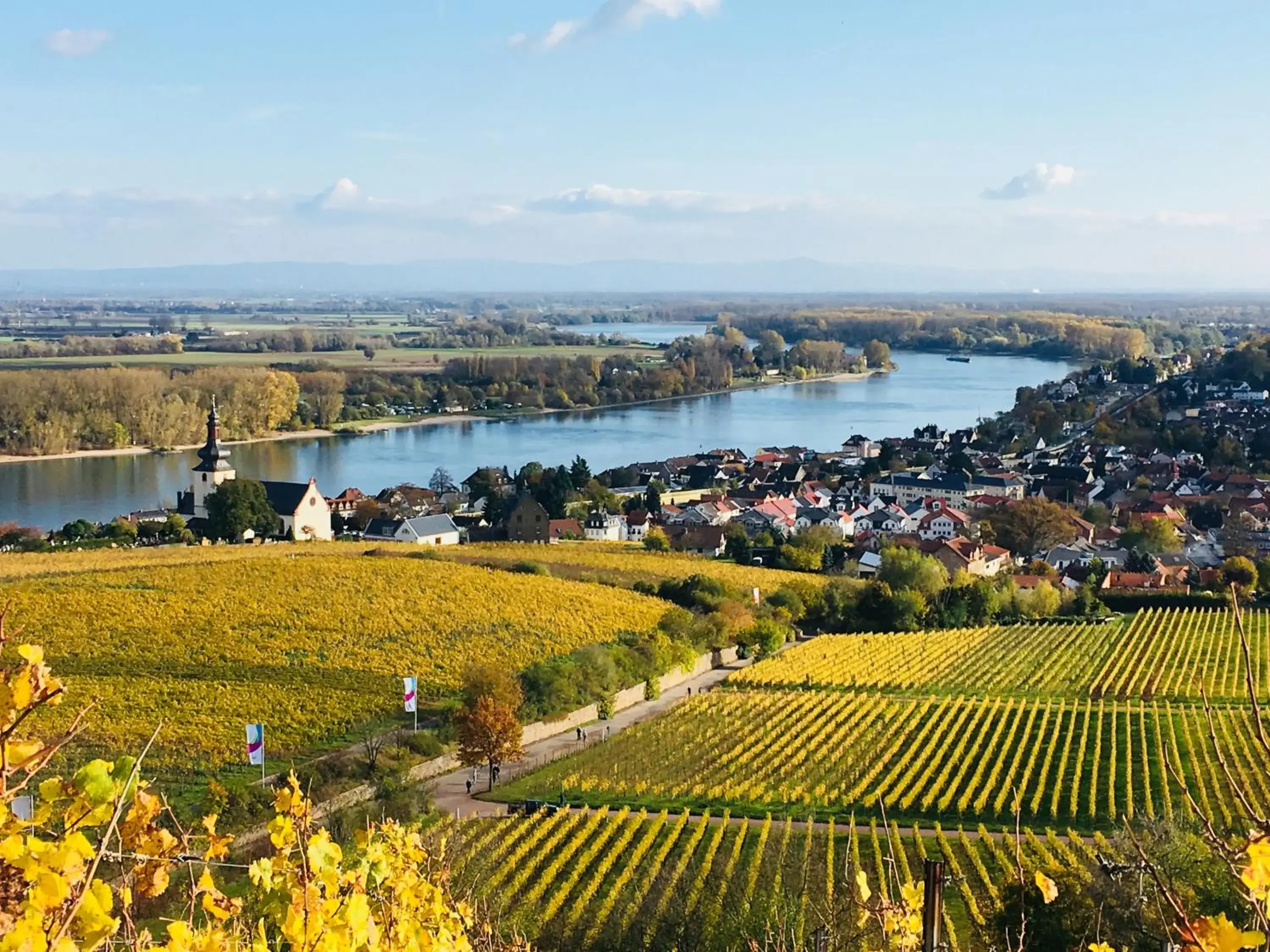 Off site, Bird's-eye View in Rhein-Hotel Nierstein