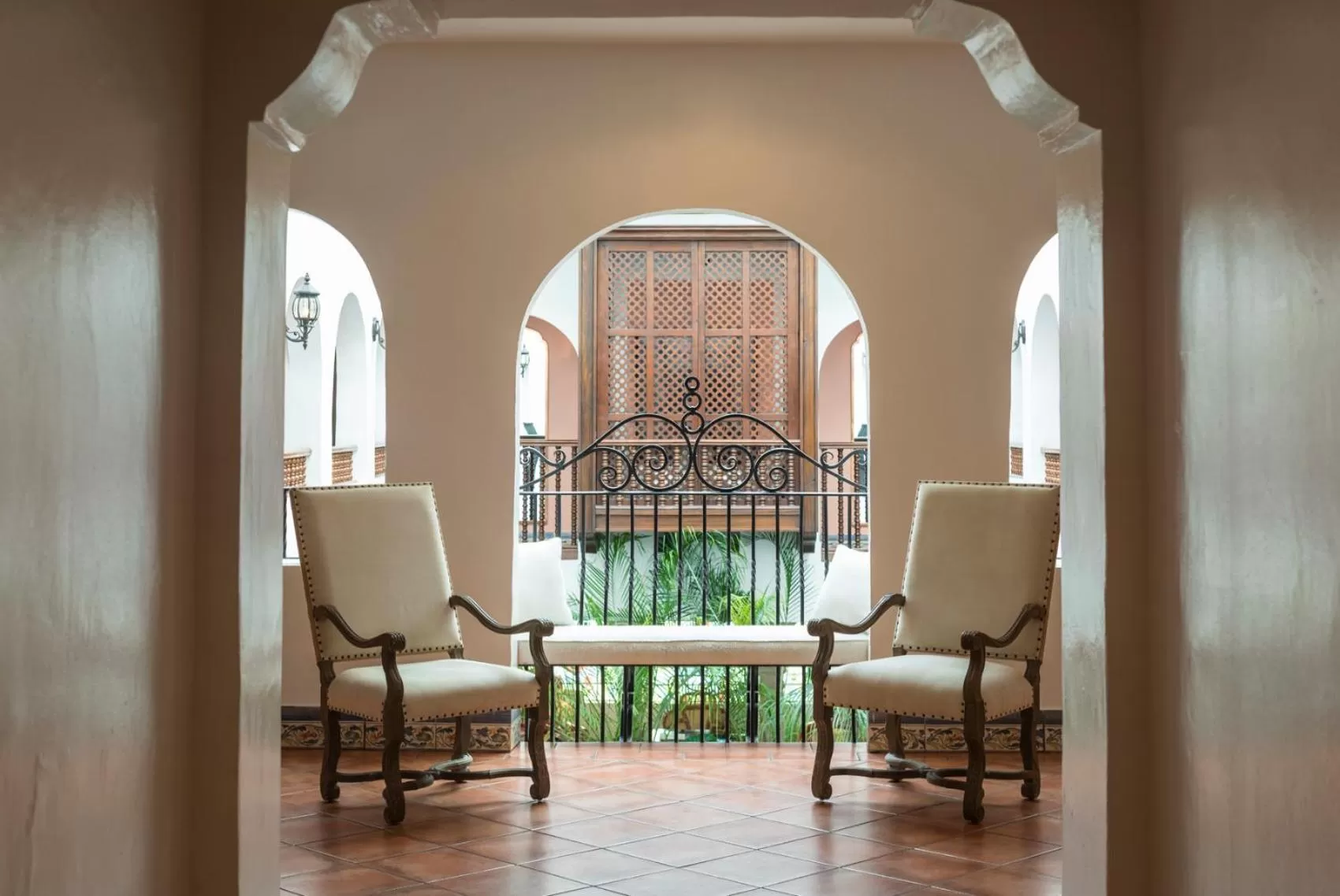 Seating area in Casa Faena Miami Beach