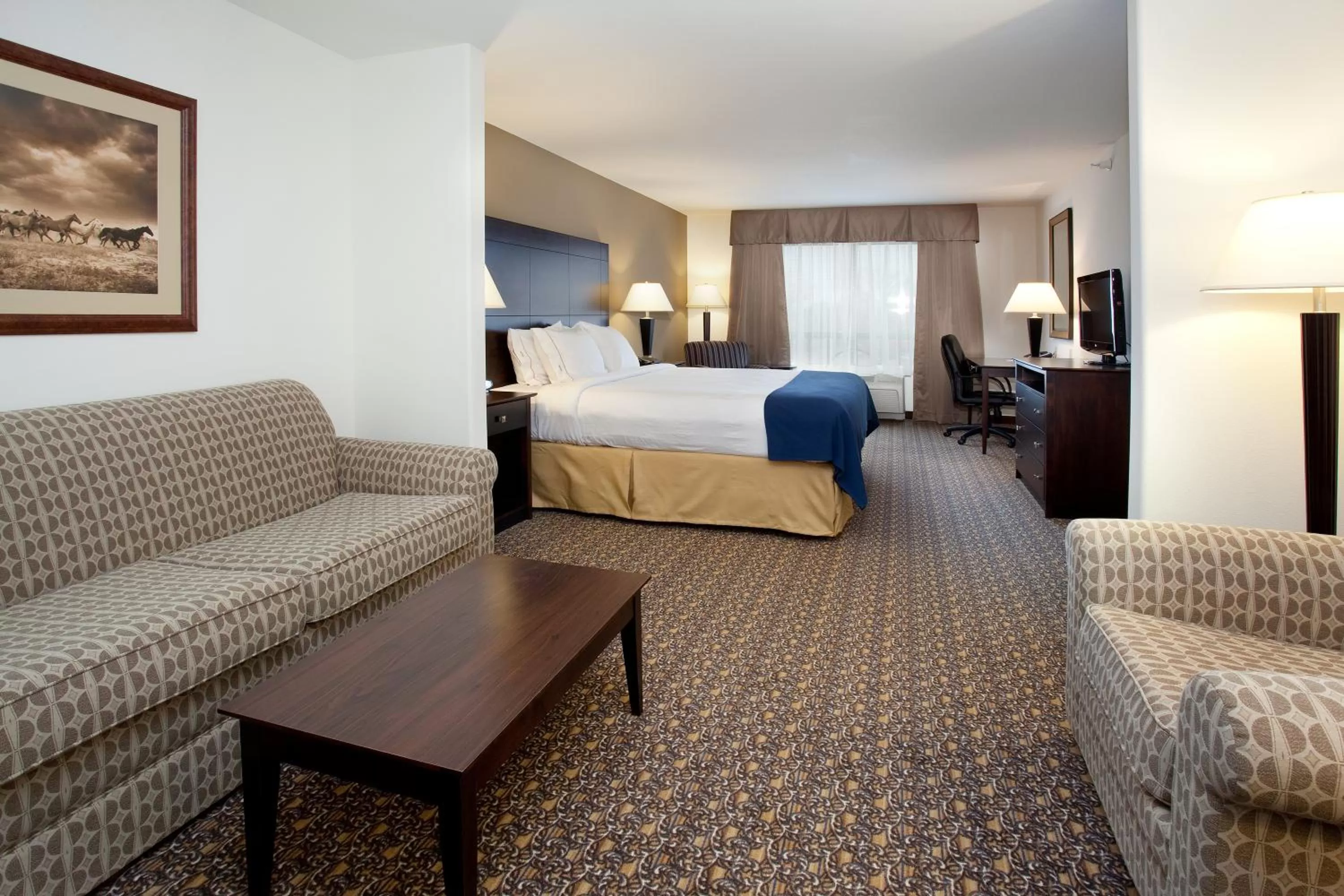 Photo of the whole room, Bed in Holiday Inn Express Hotel & Suites Lander by IHG