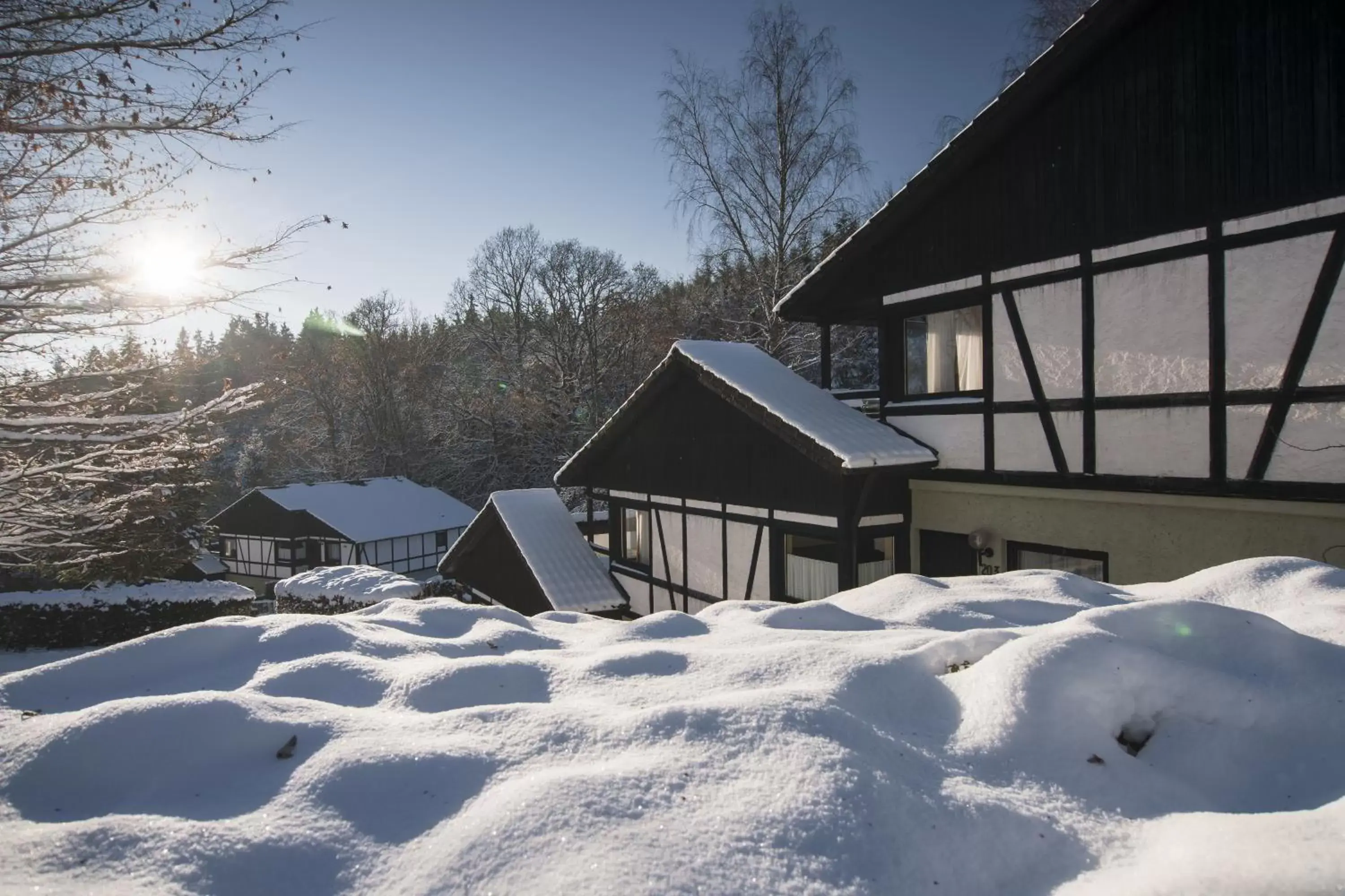 Facade/entrance, Winter in Sporthotel Grafenwald