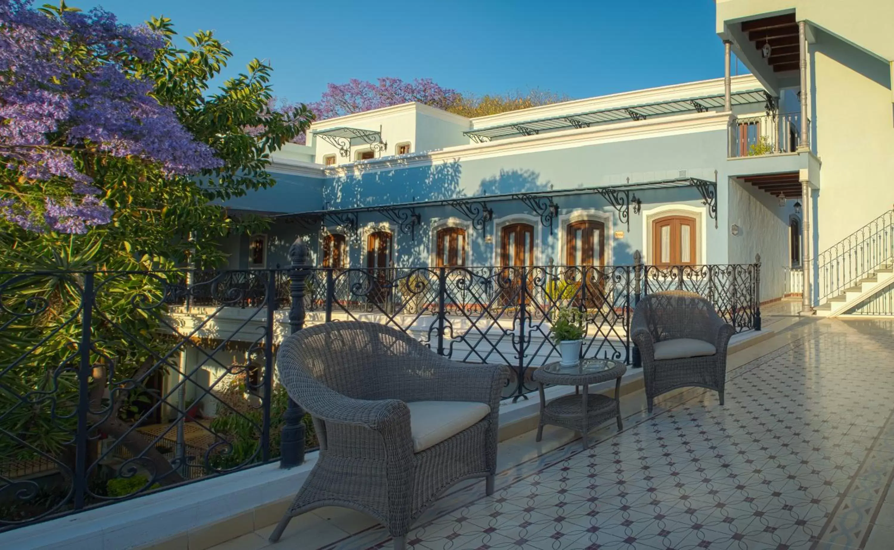 Patio, Property Building in Villa Maria Cristina Hotel