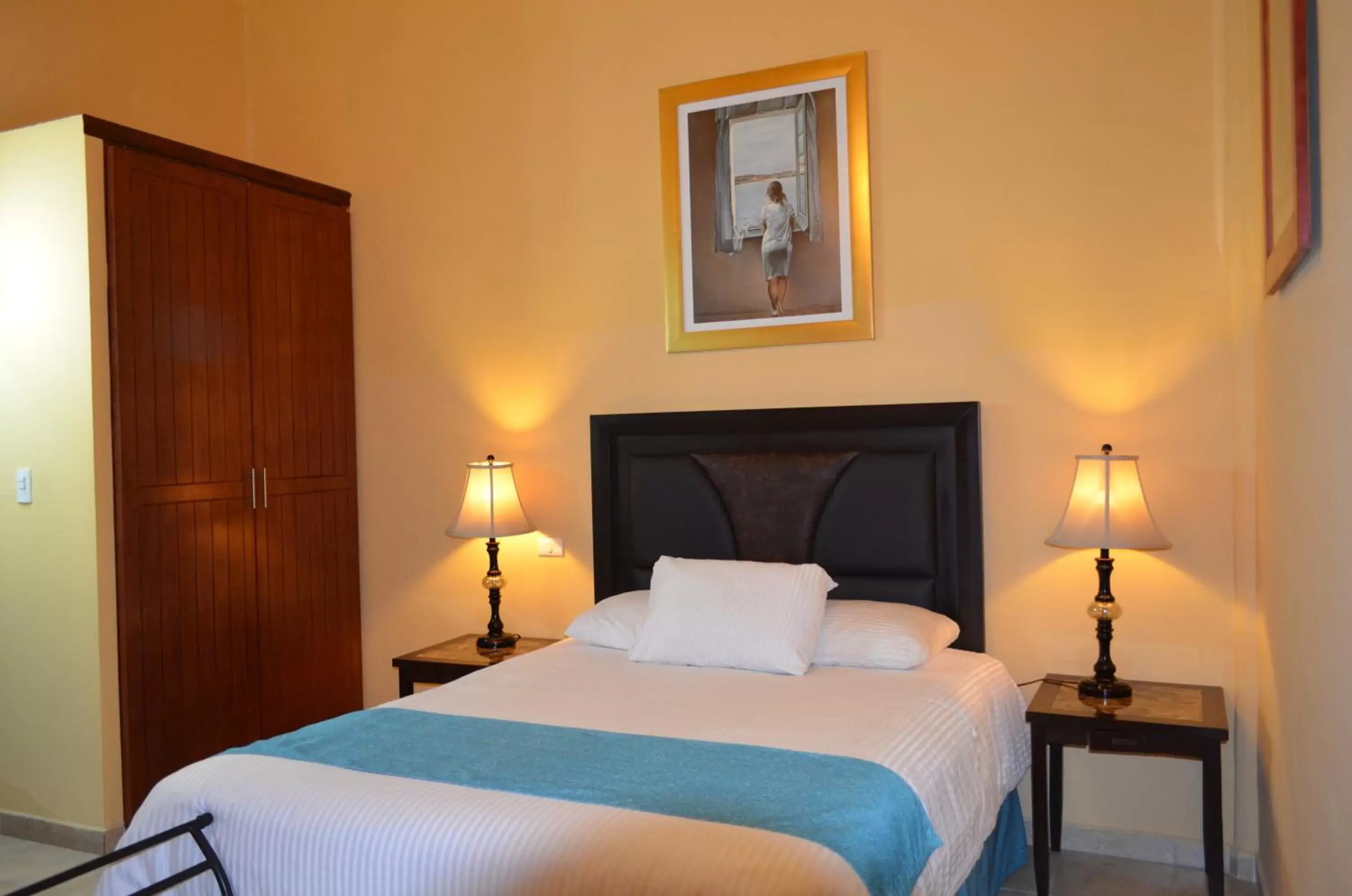 Bed in Hotel del Capitán de Puebla