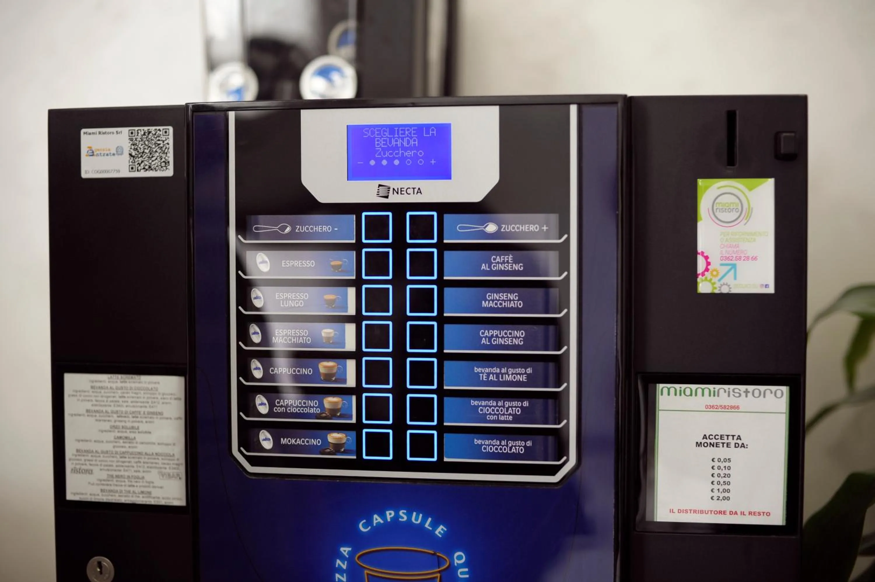 vending machine in Hotel Fioralba
