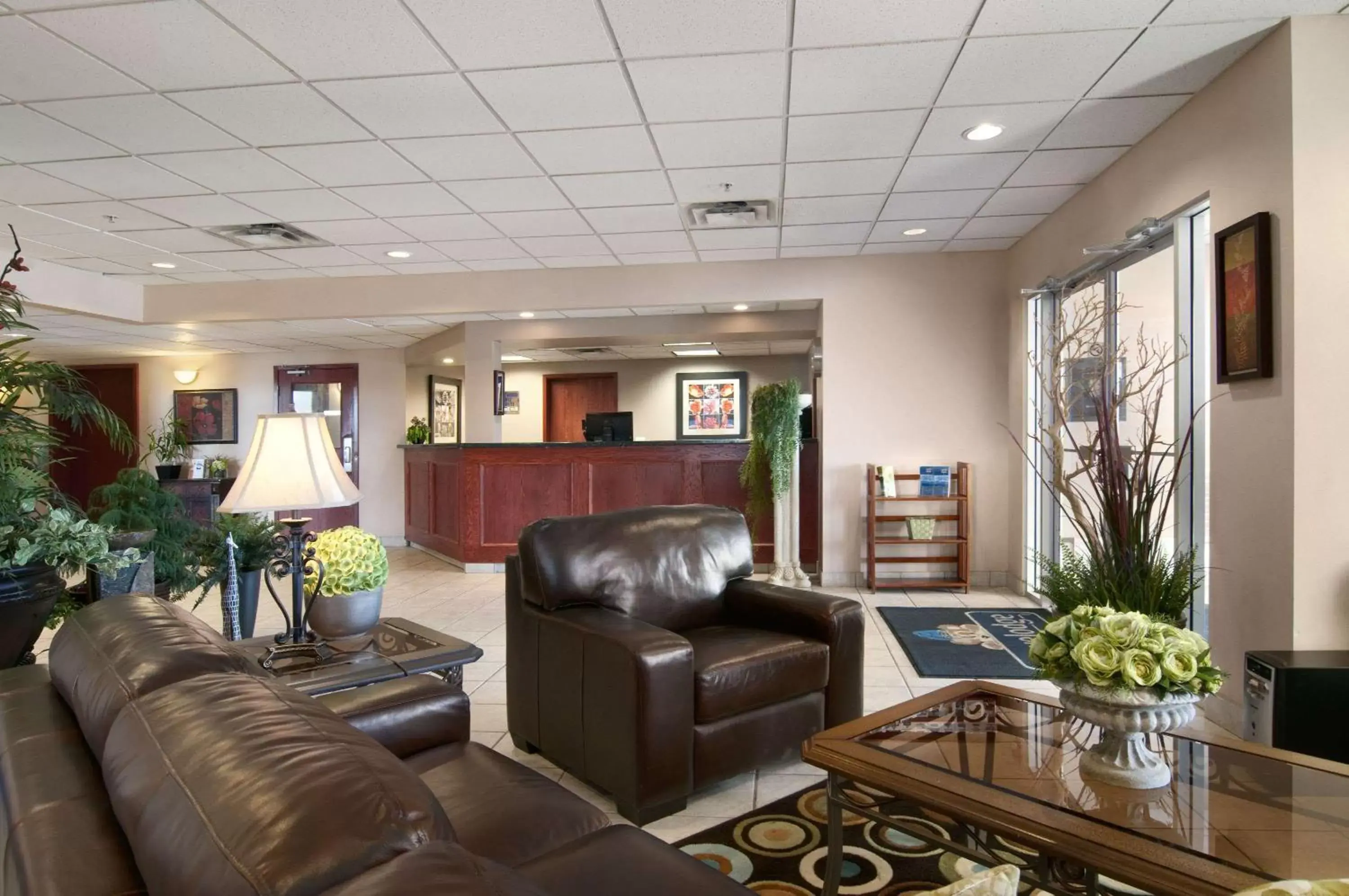 Lobby or reception, Lobby/Reception in Travelodge by Wyndham Stony Plain