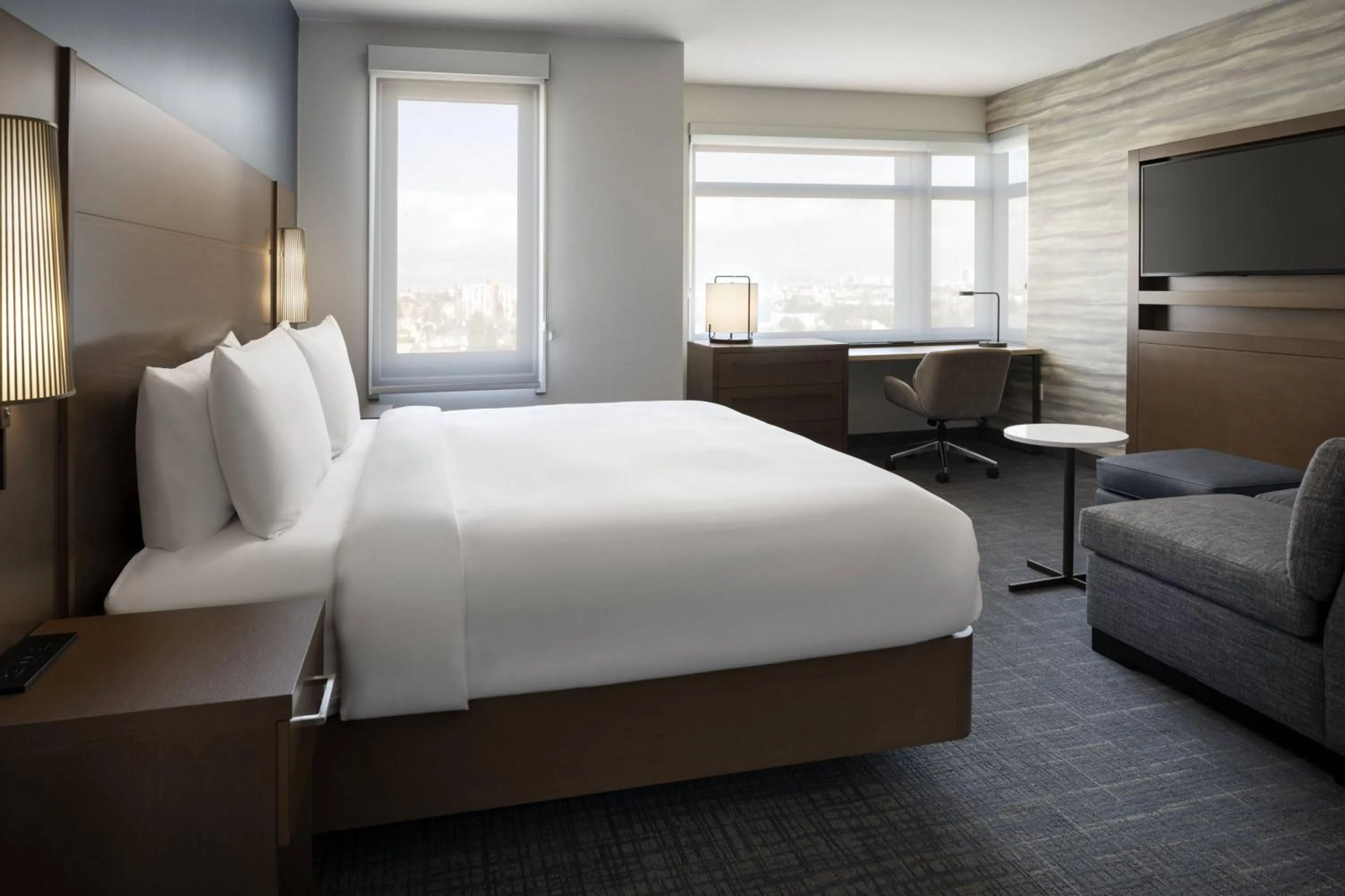 Bedroom, Bed in Residence Inn by Marriott Oakland Downtown