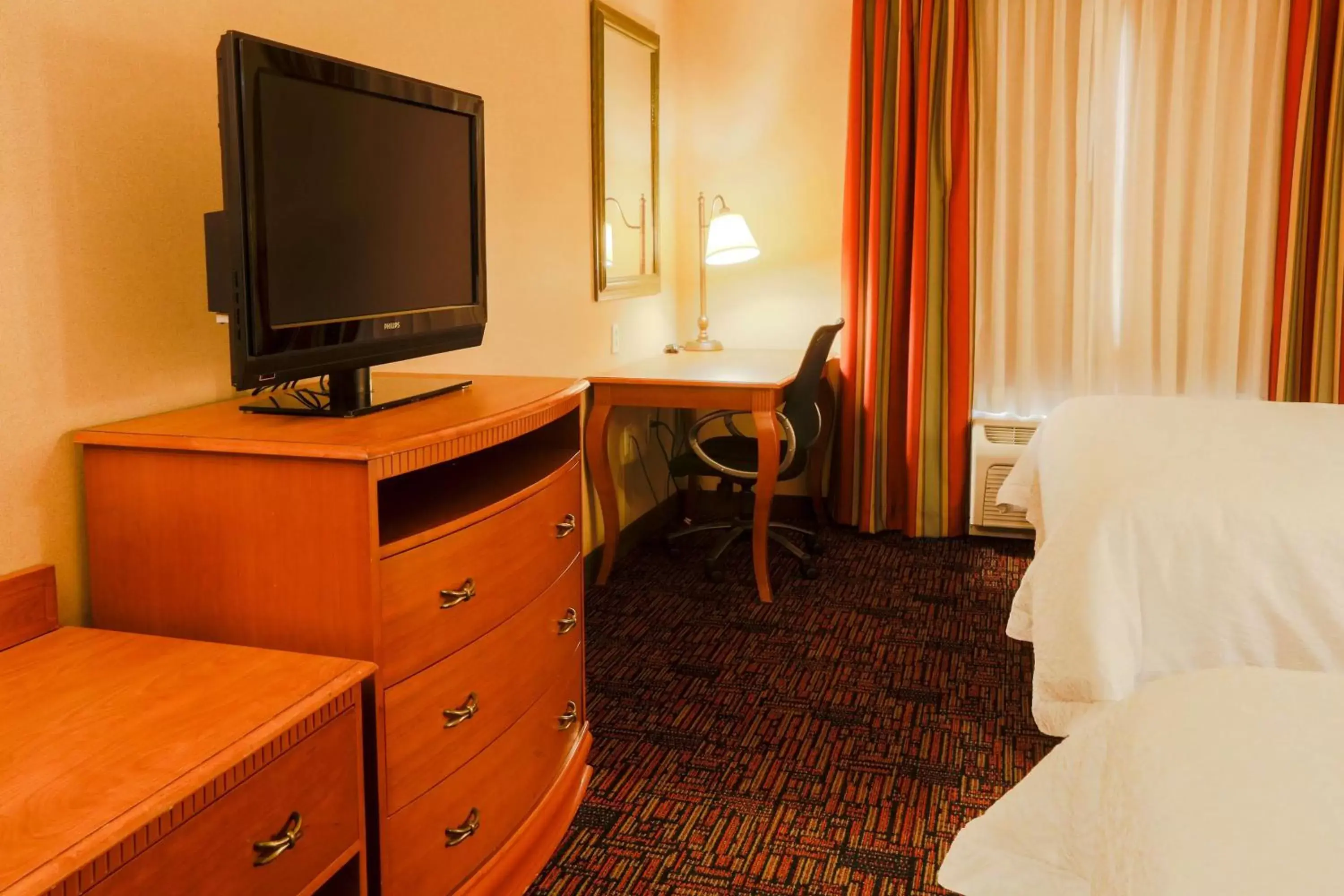 Bed, TV/Entertainment Center in Hampton Inn & Suites Tomball