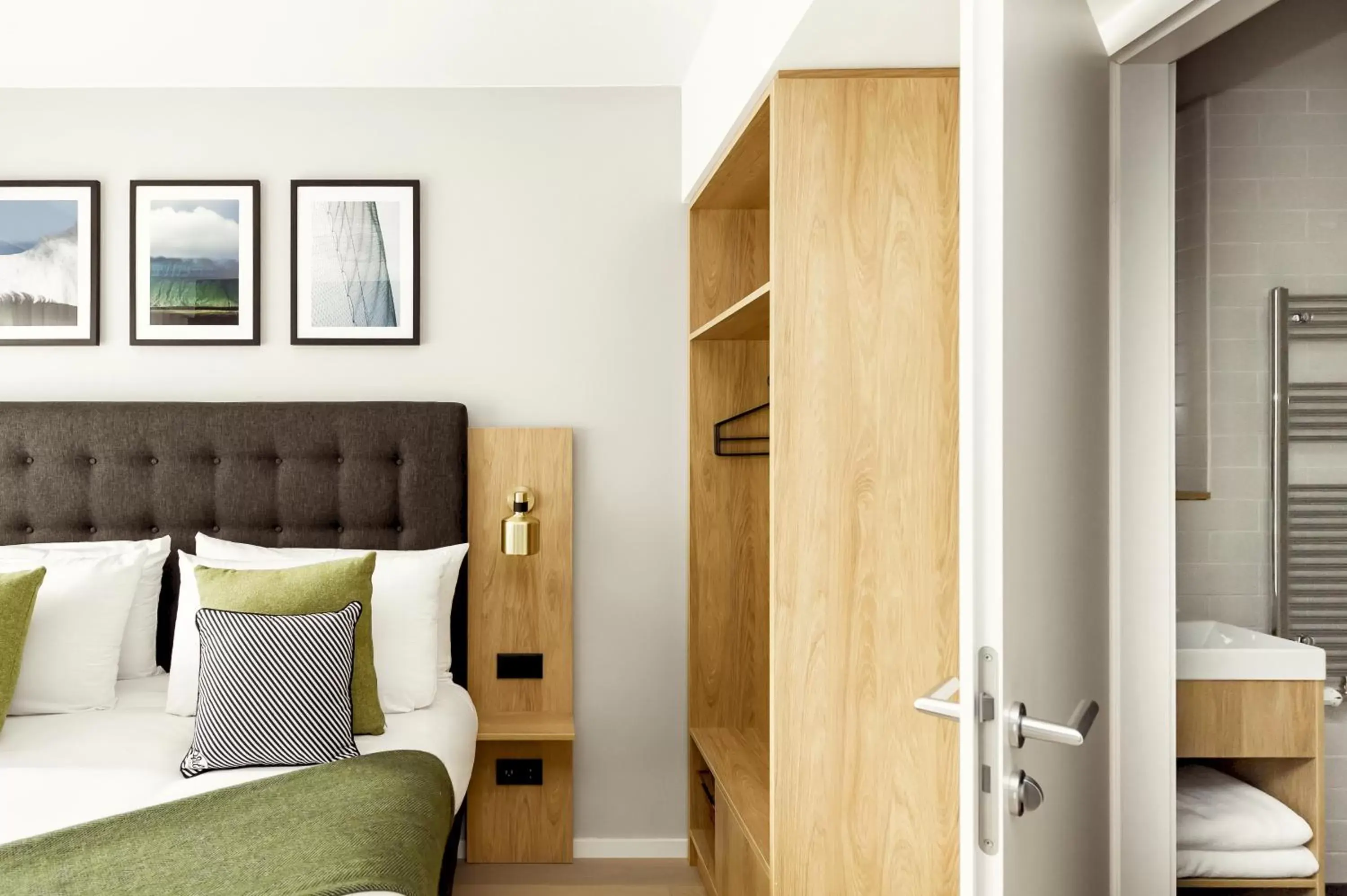 Bedroom, Bed in Wilde Aparthotels Berlin, Checkpoint Charlie Bedroom, Bed in Wilde Aparthotels Berlin, Checkpoint Charlie