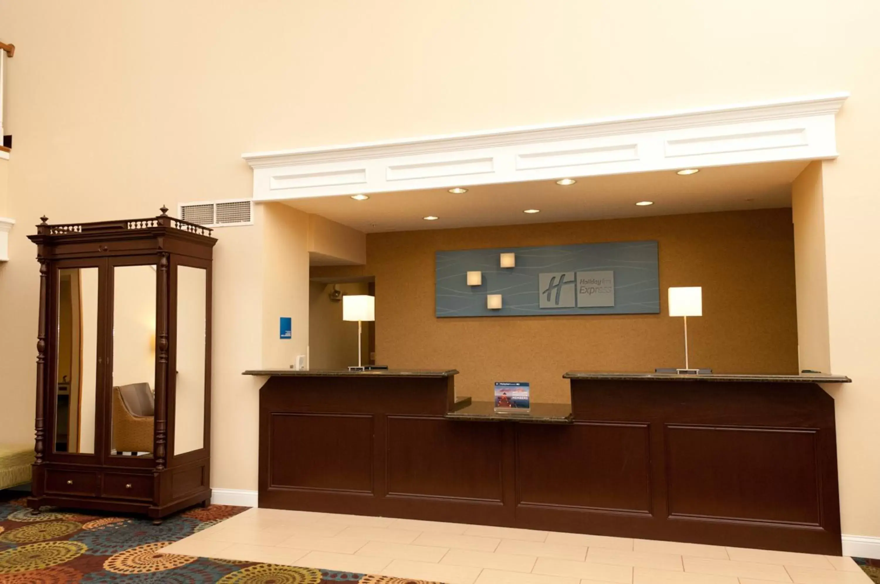 Property building, Lobby/Reception in Holiday Inn Express Hotel & Suites Bloomington-Normal University Area, an IHG Hotel