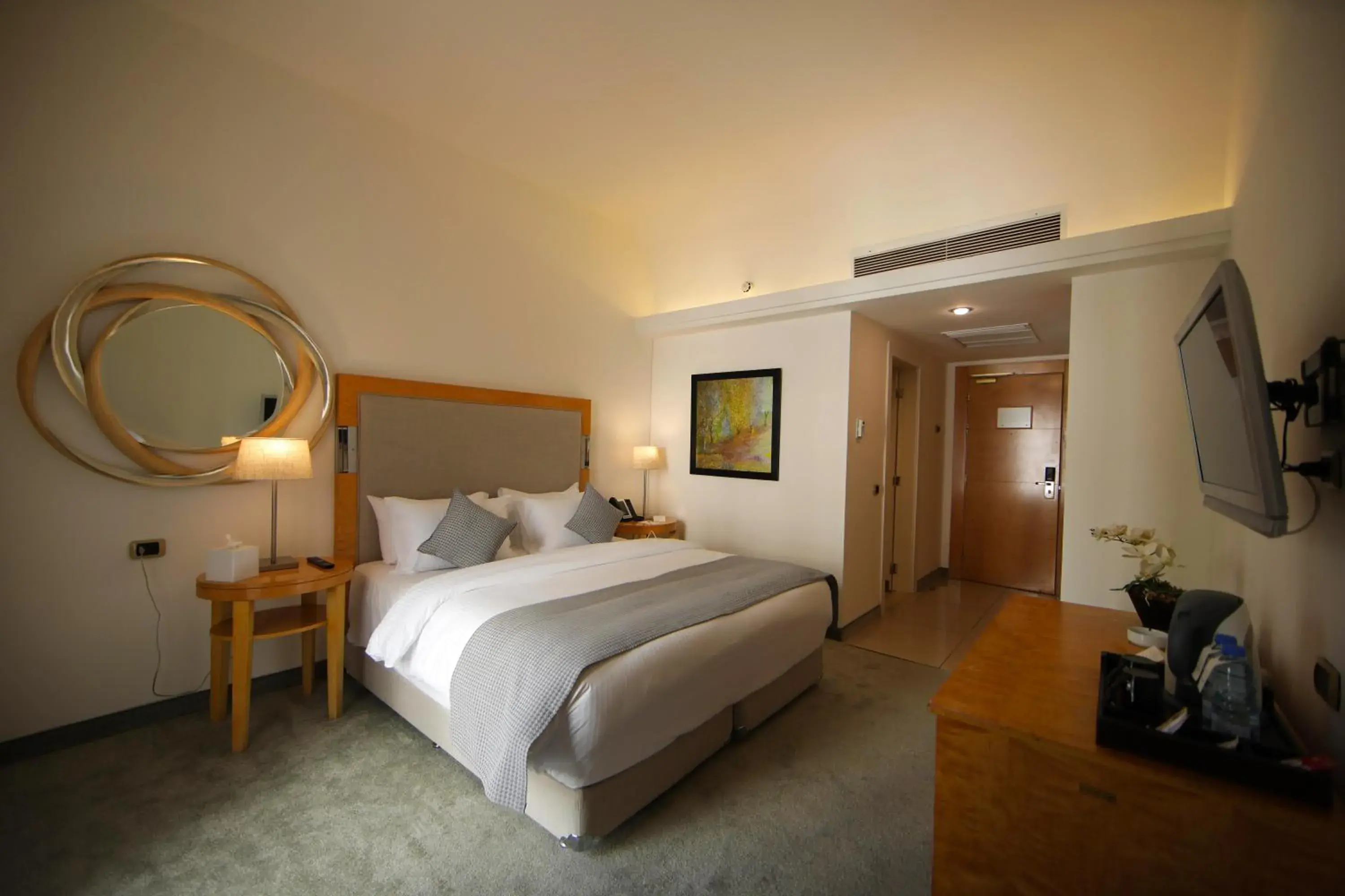 Bedroom, Bed in Riviera Hotel and Beach Lounge, Beirut