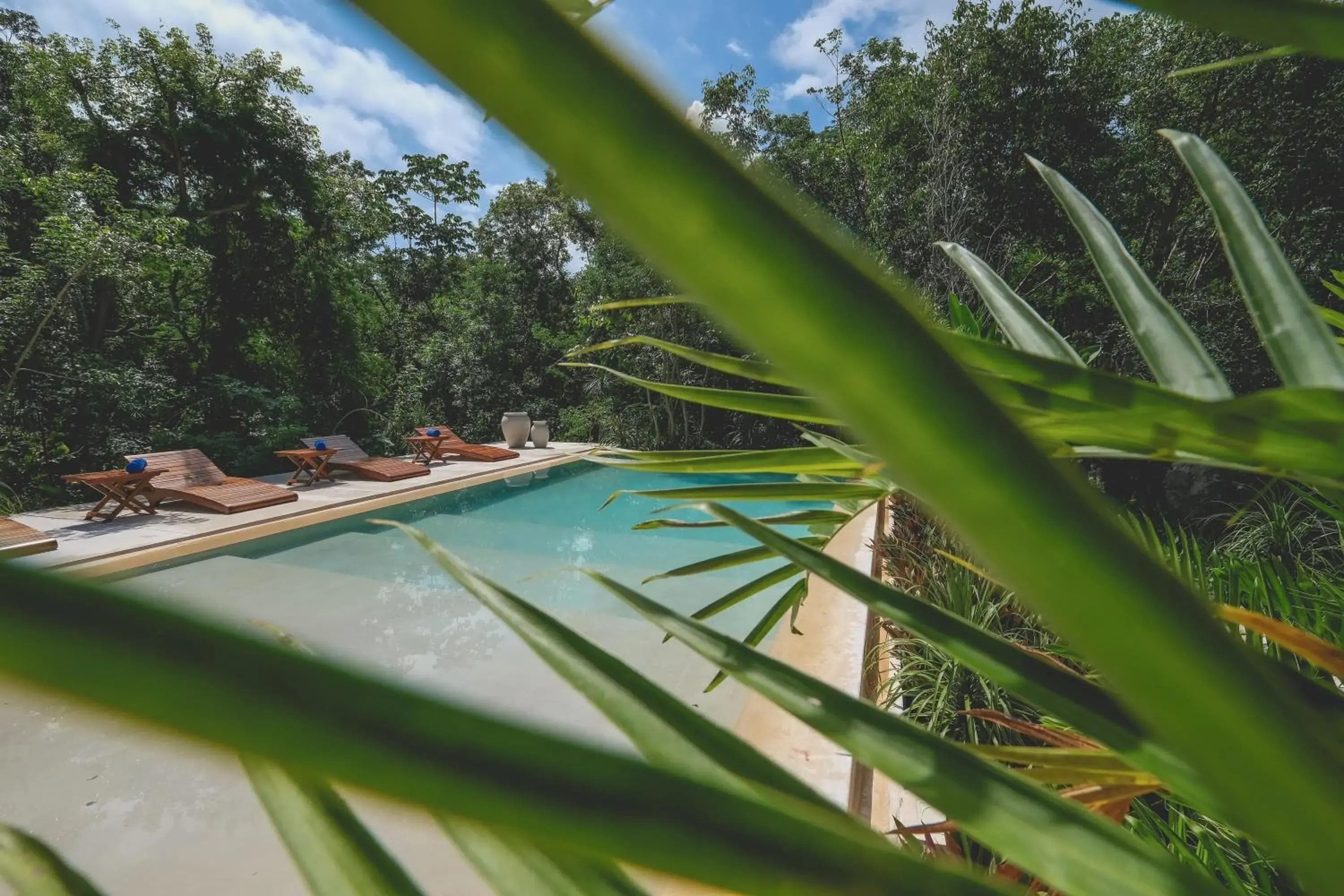 Pool view in Wakax Hacienda - Cenote & Boutique Hotel - Small Luxury Hotels of the World Pool view in Wakax Hacienda - Cenote & Boutique Hotel - Small Luxury Hotels of the World