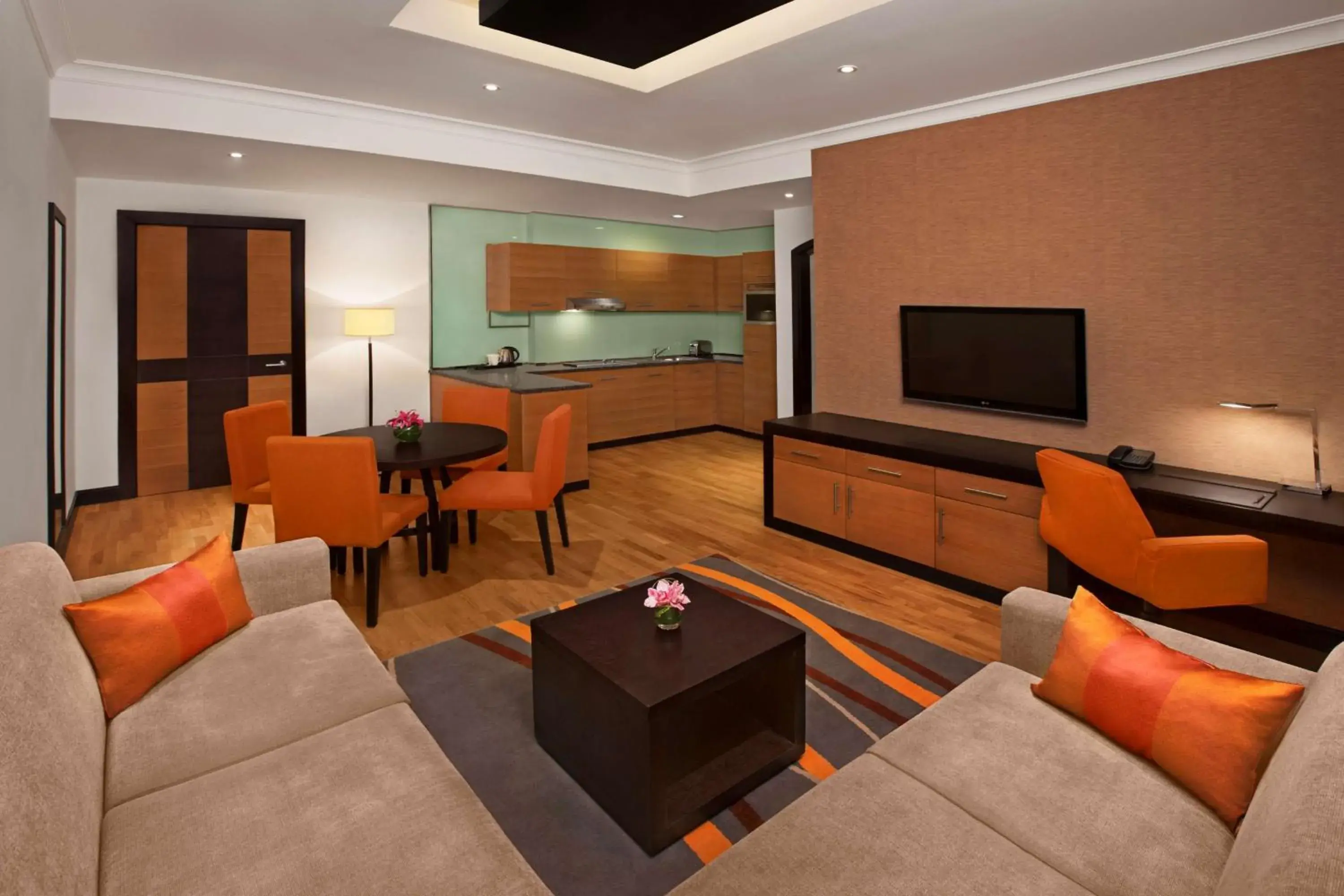 Living room, Seating Area in DoubleTree by Hilton Hotel and Residences Dubai – Al Barsha