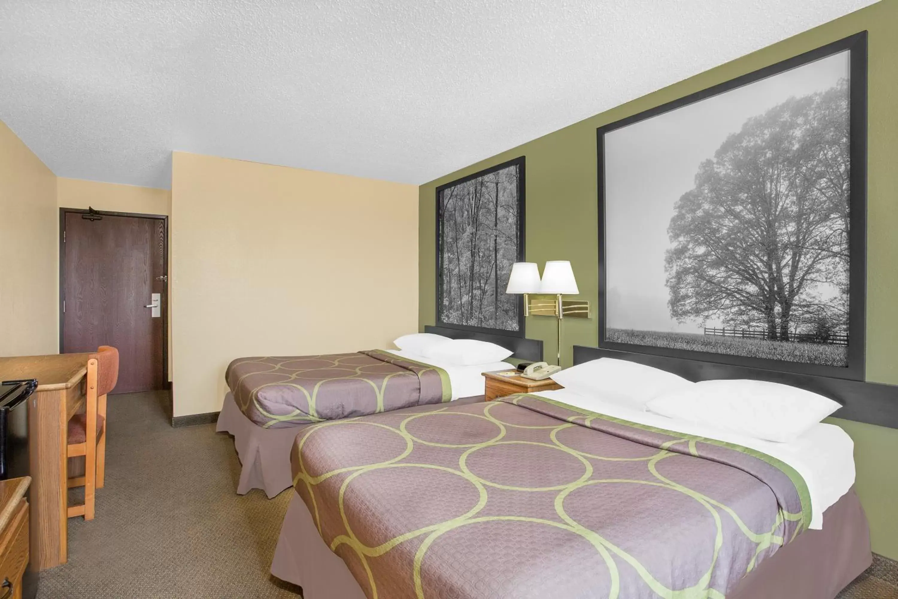 Photo of the whole room, Bed in Super 8 by Wyndham Roanoke VA