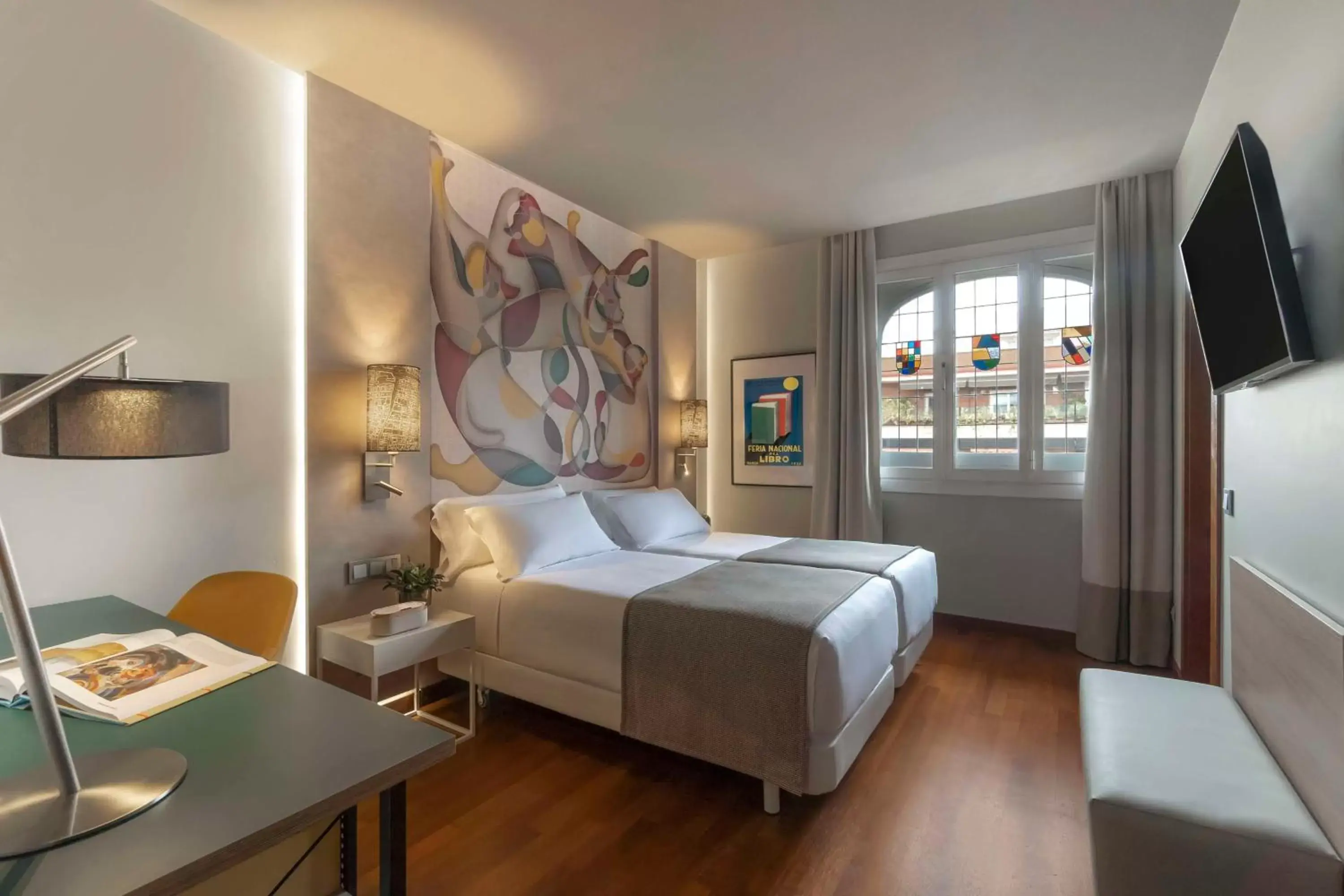 Bedroom, Bed in Avani Alonso Martinez Madrid hotel -previously NH Alonso Martinez-