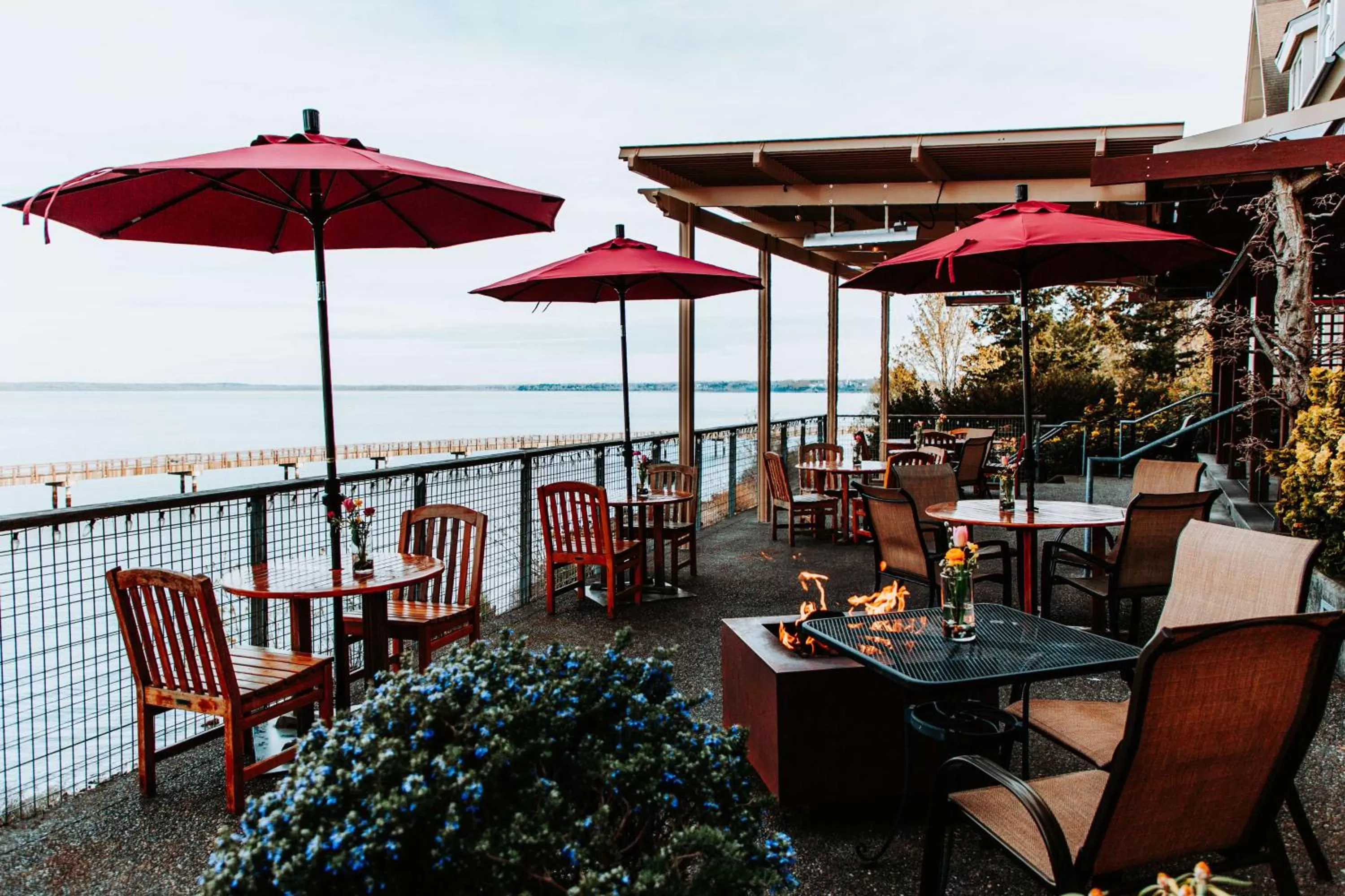 Patio in Chrysalis Inn & Spa Bellingham, Curio Collection by Hilton