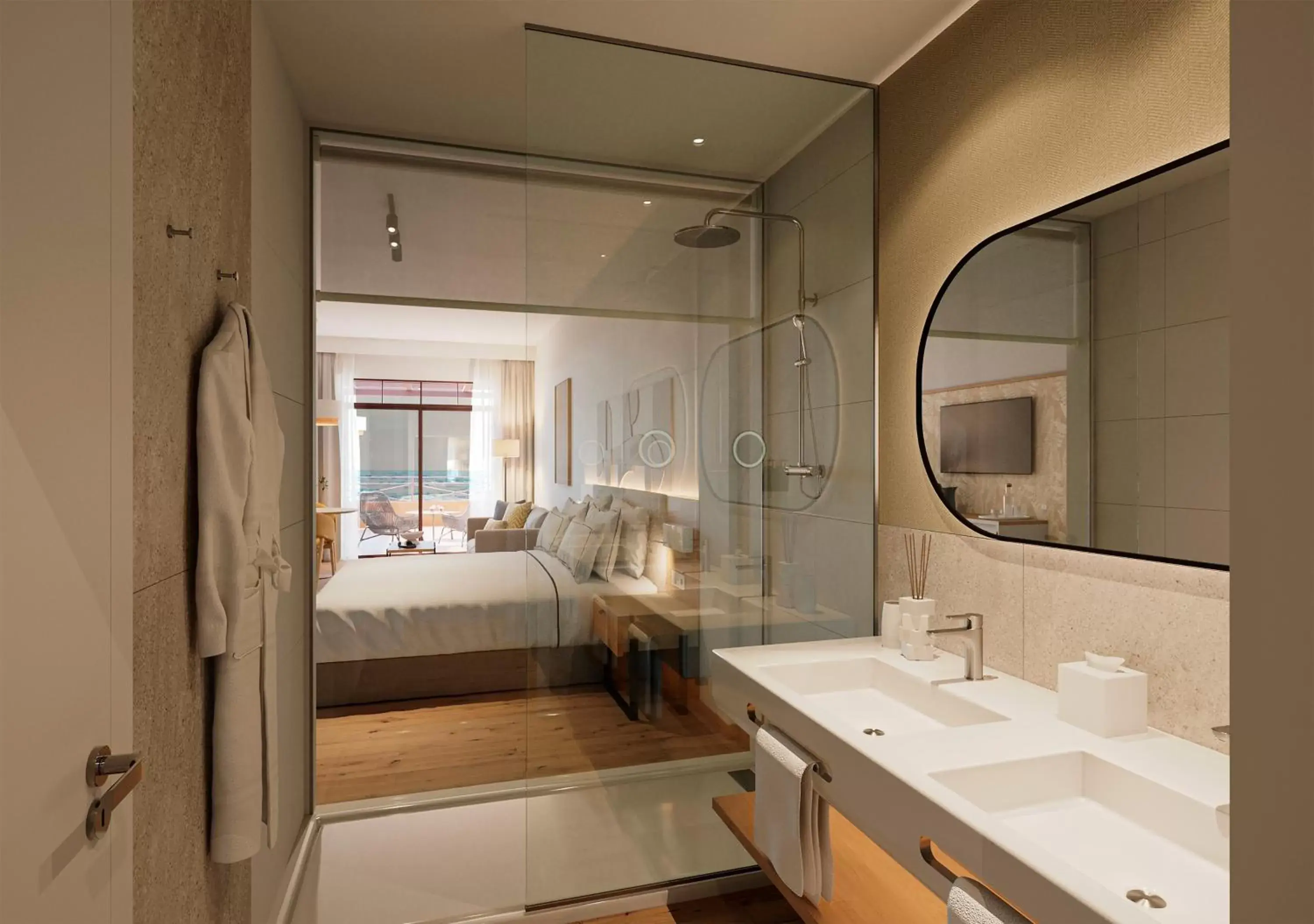 Shower, Bathroom in Melia Jardines del Teide - Adults Only