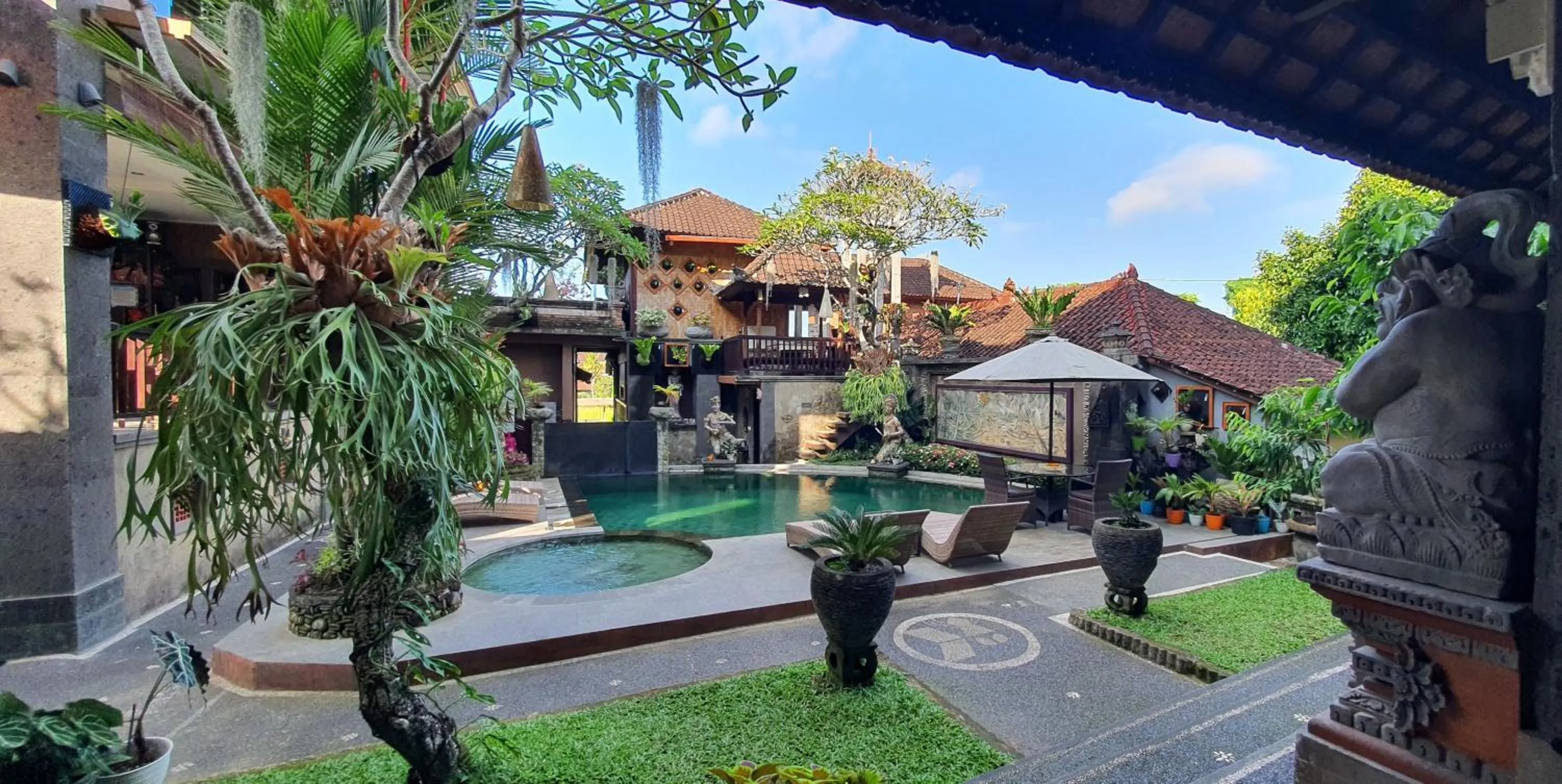 Garden view in Kun - Kun Guest House Ubud