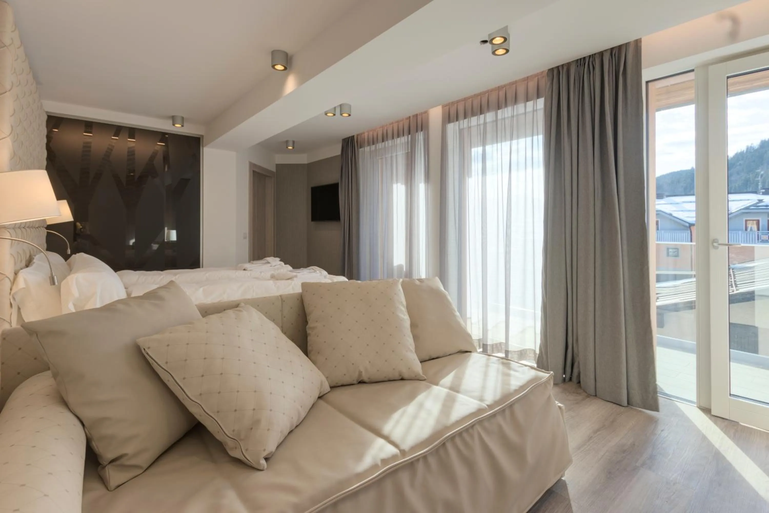 Bed in Hotel Rosengarten